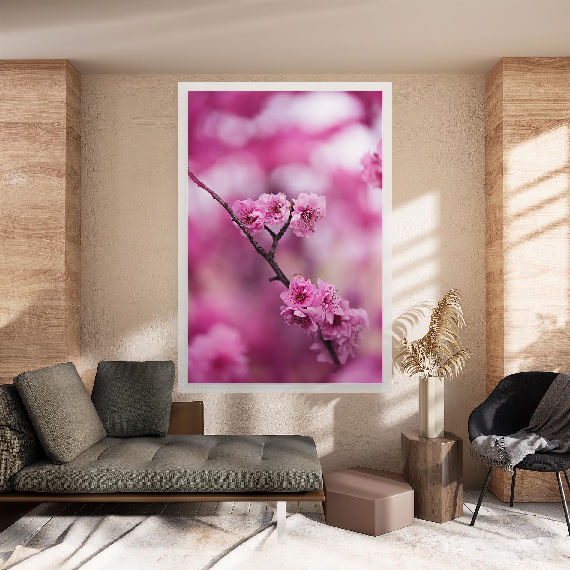 Tablou Canvas Pink Flower Tree mockup 8