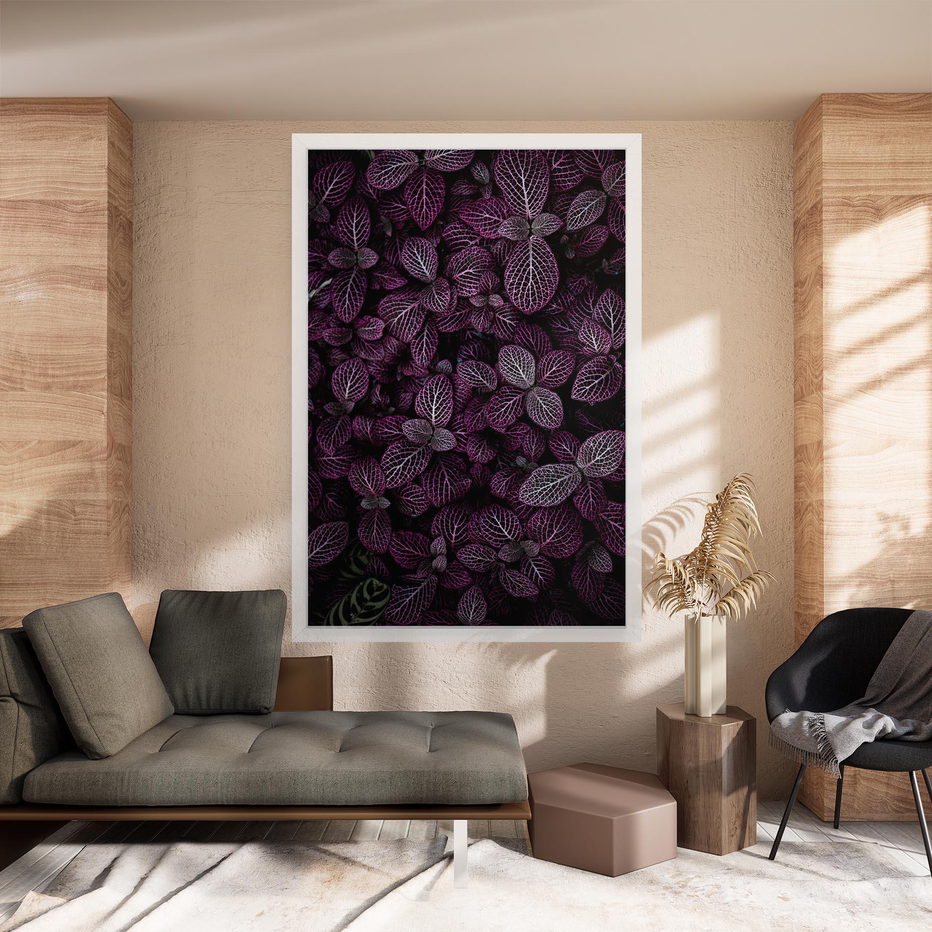 Tablou Canvas Purple Leaves mockup 8