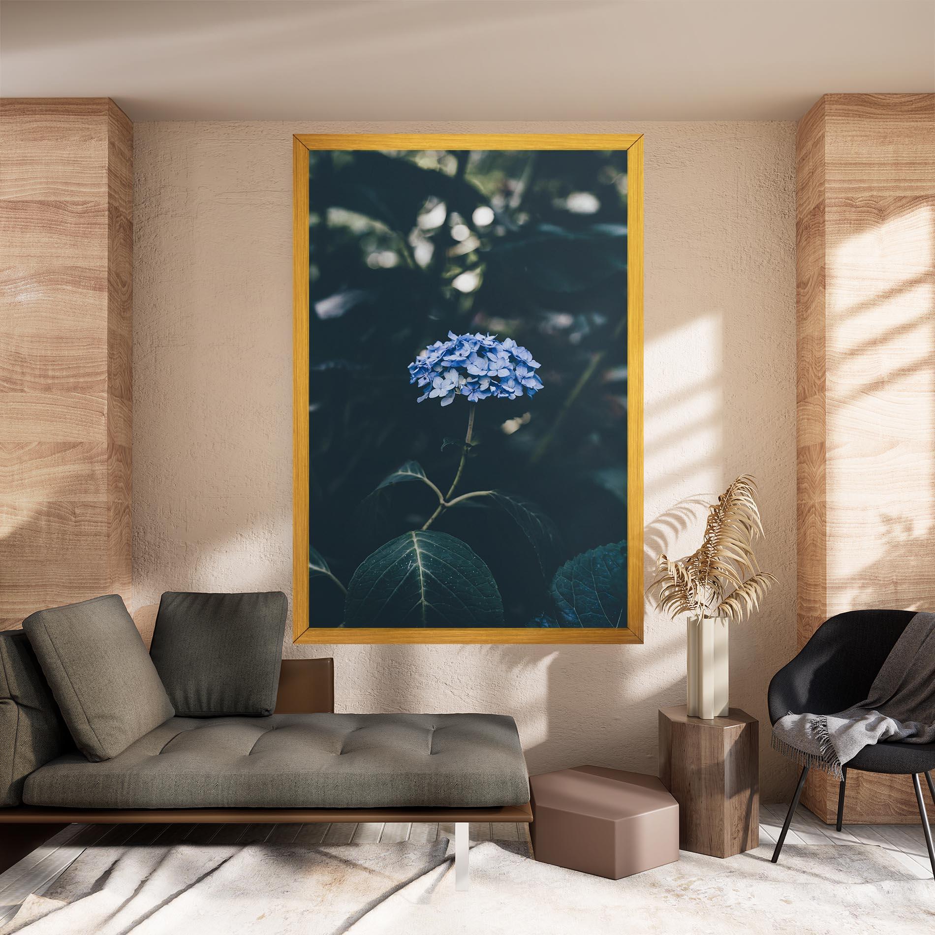Tablou Canvas Forest Blue Flower mockup 8