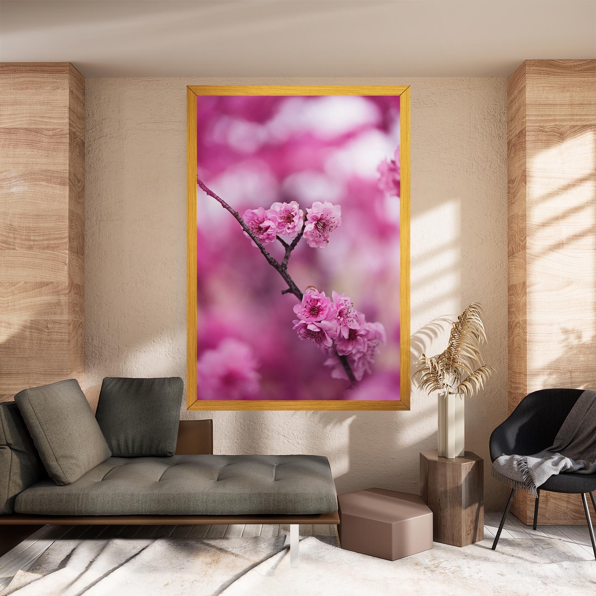 Tablou Canvas Pink Flower Tree mockup 8