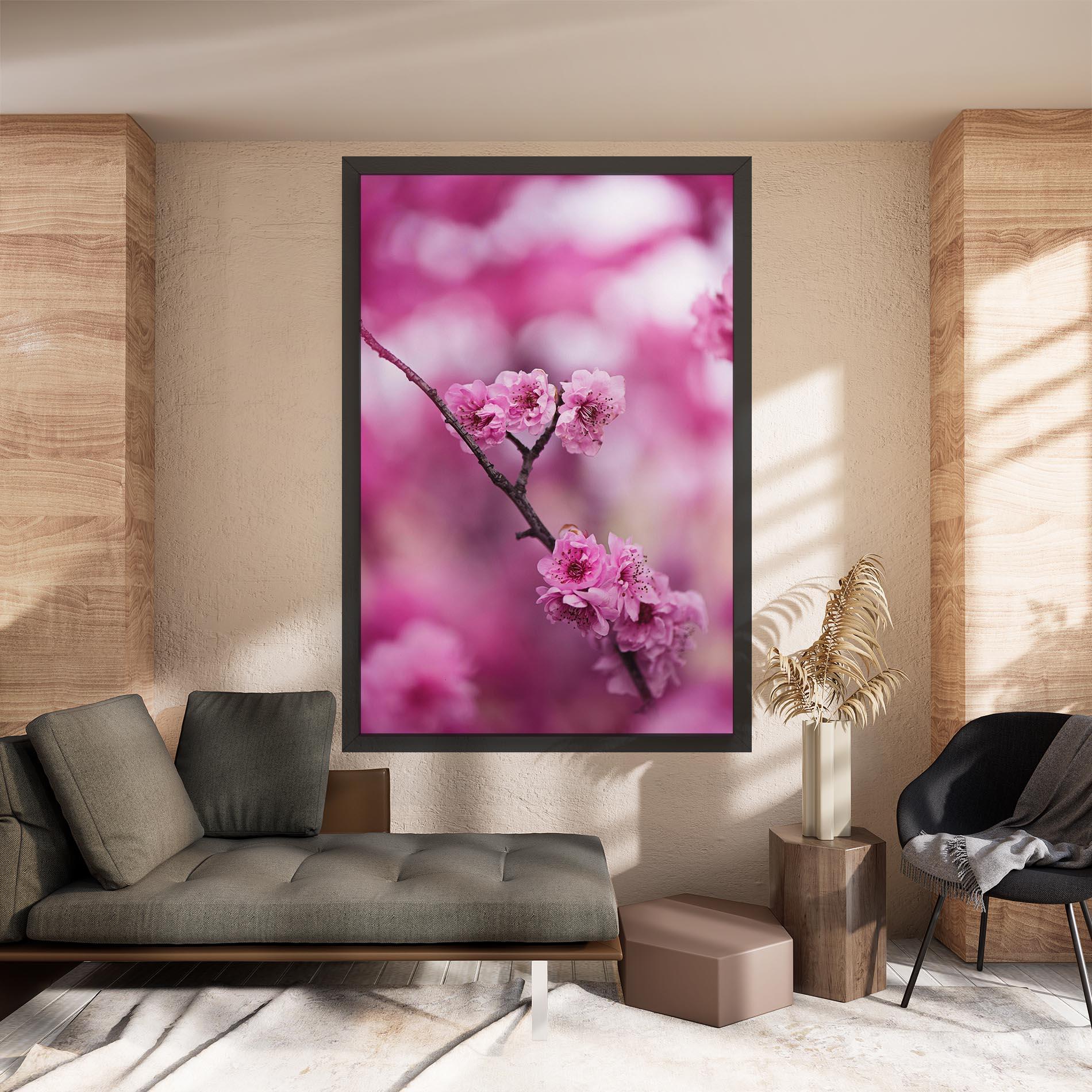 Tablou Canvas Pink Flower Tree mockup 8