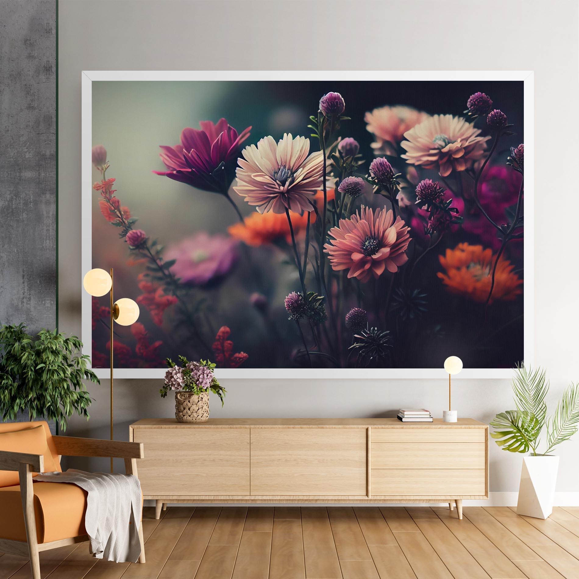 Tablou Canvas Beautiful Flower Garden mockup 9