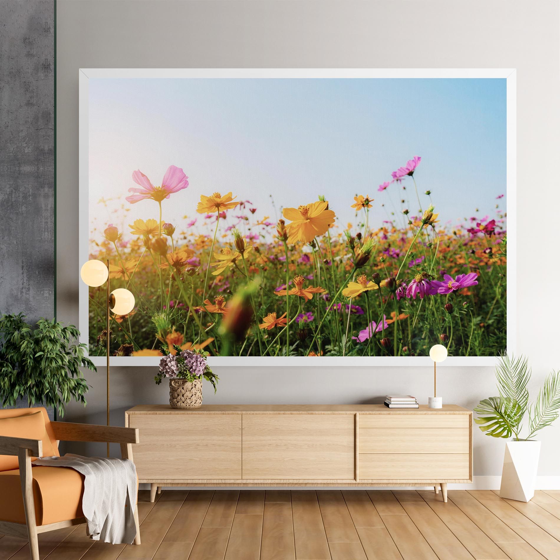 Cosmos Field Sunset mockup 9