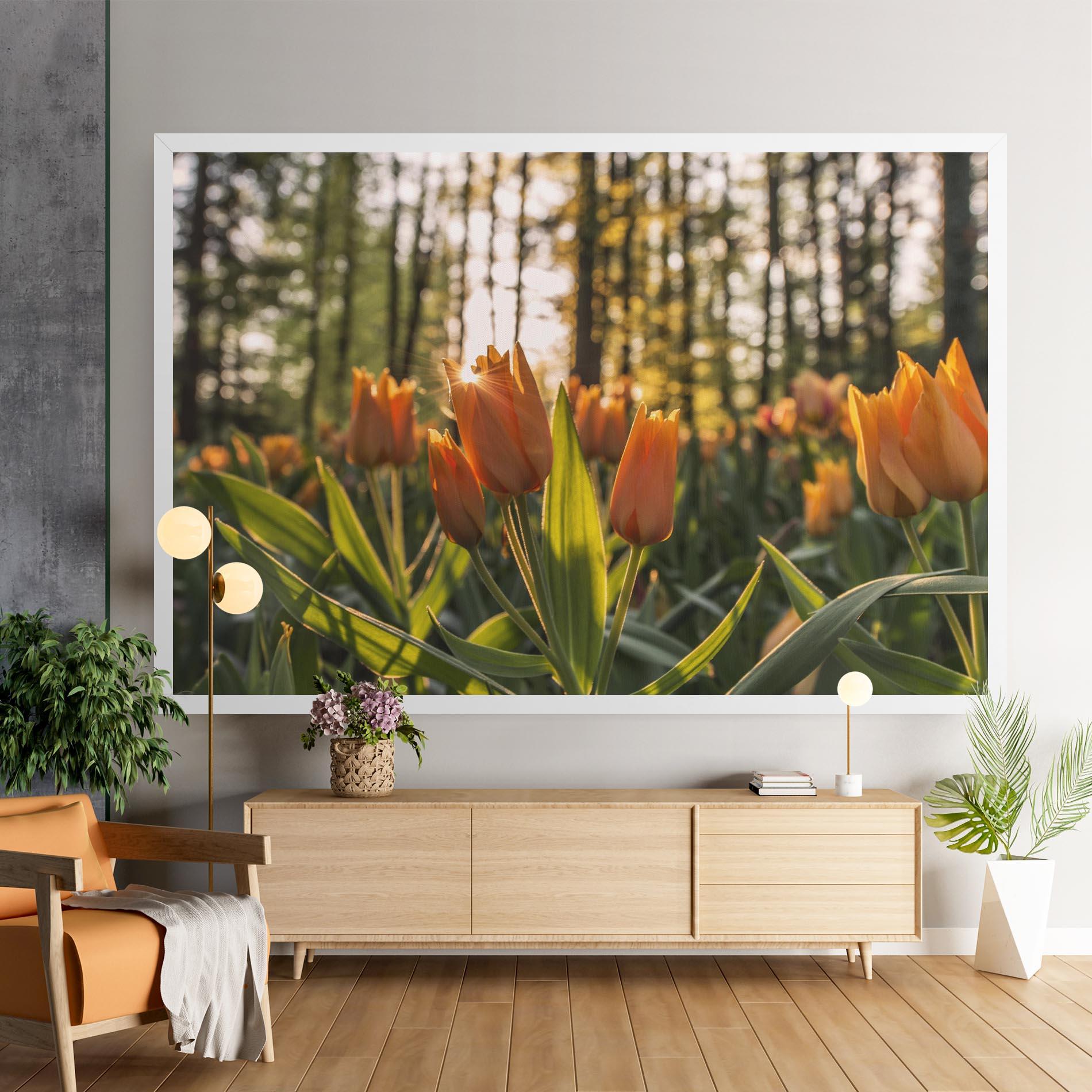 Tablou Canvas Forest Tulips mockup 9
