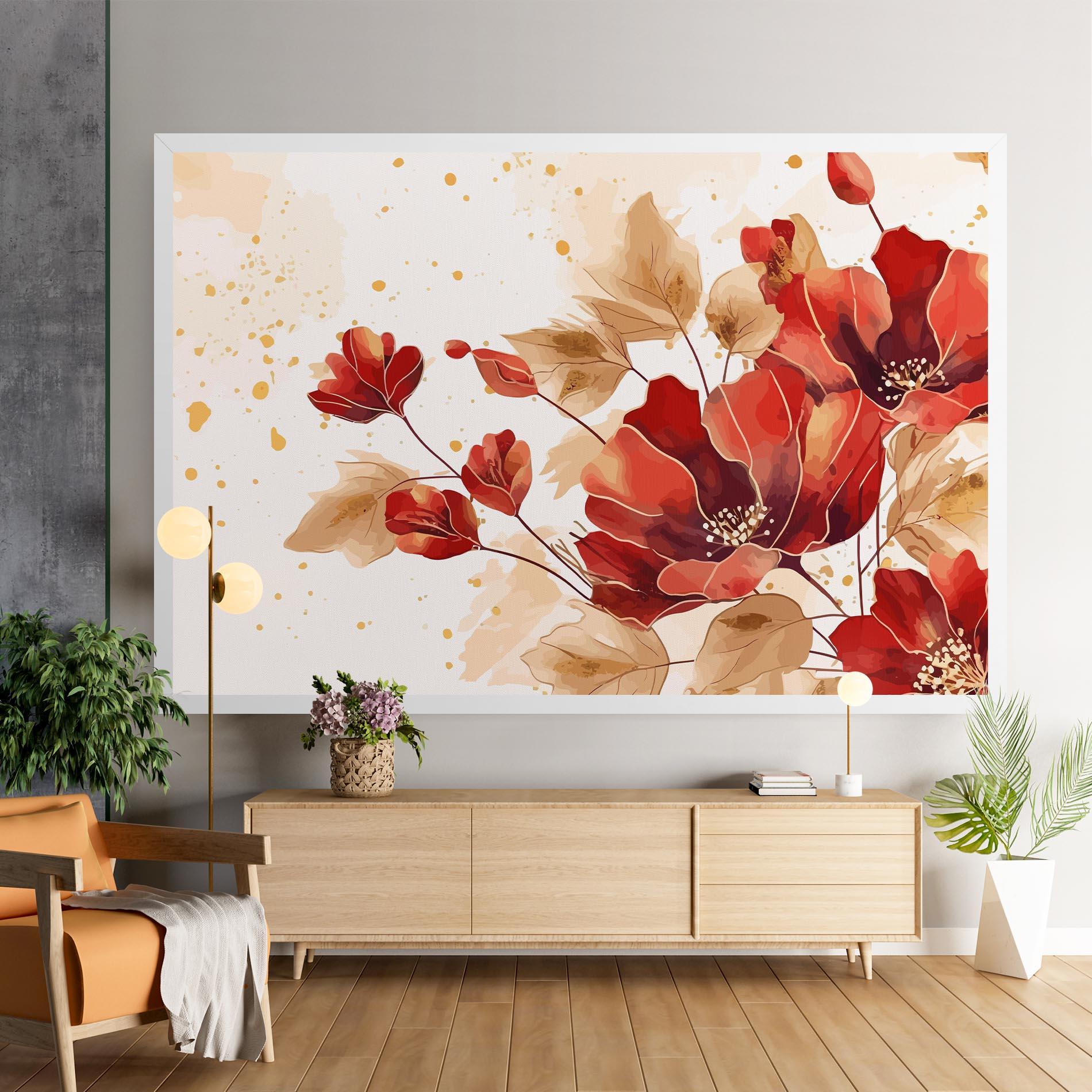 Tablou Canvas Red Wild Gold mockup 9