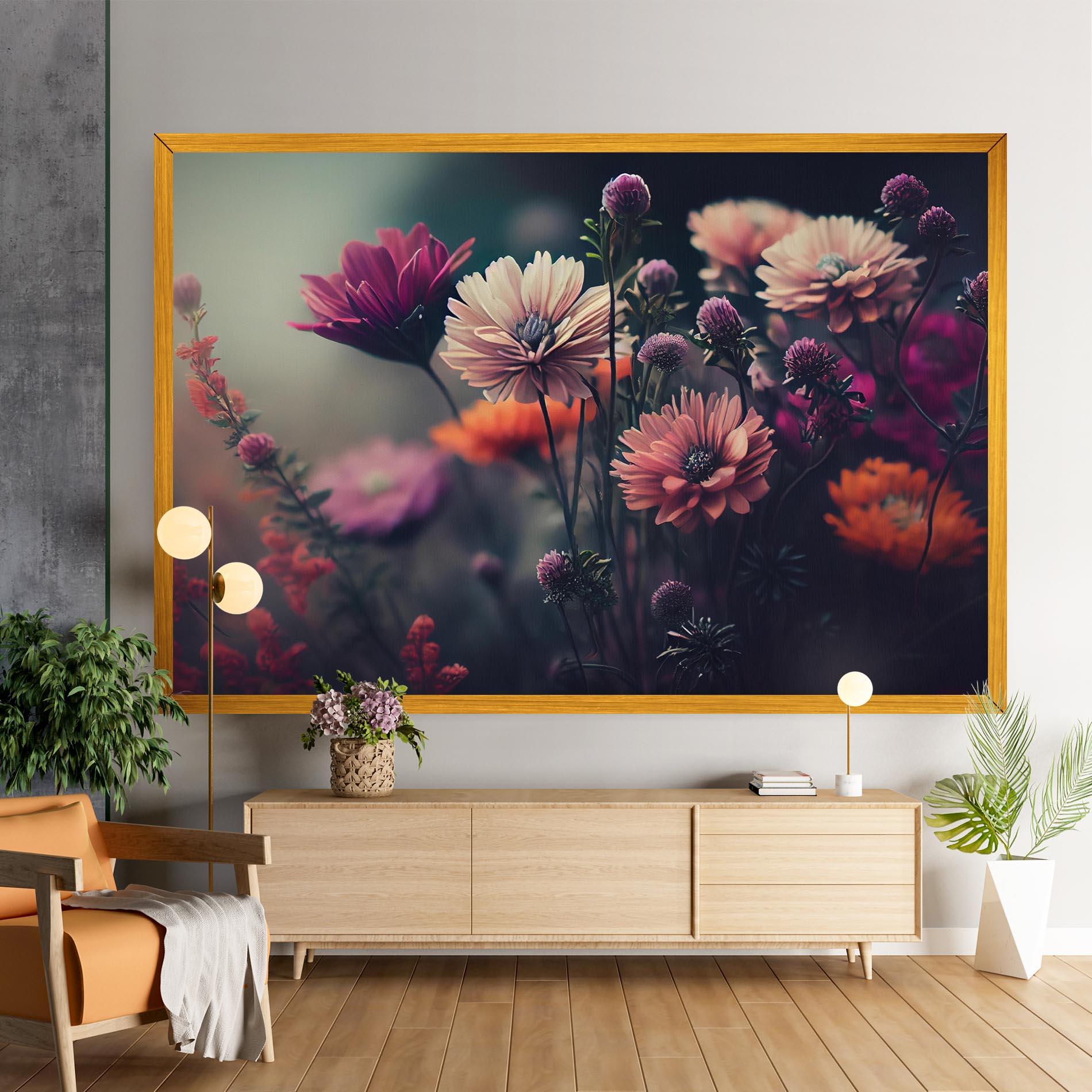 Tablou Canvas Beautiful Flower Garden mockup 9