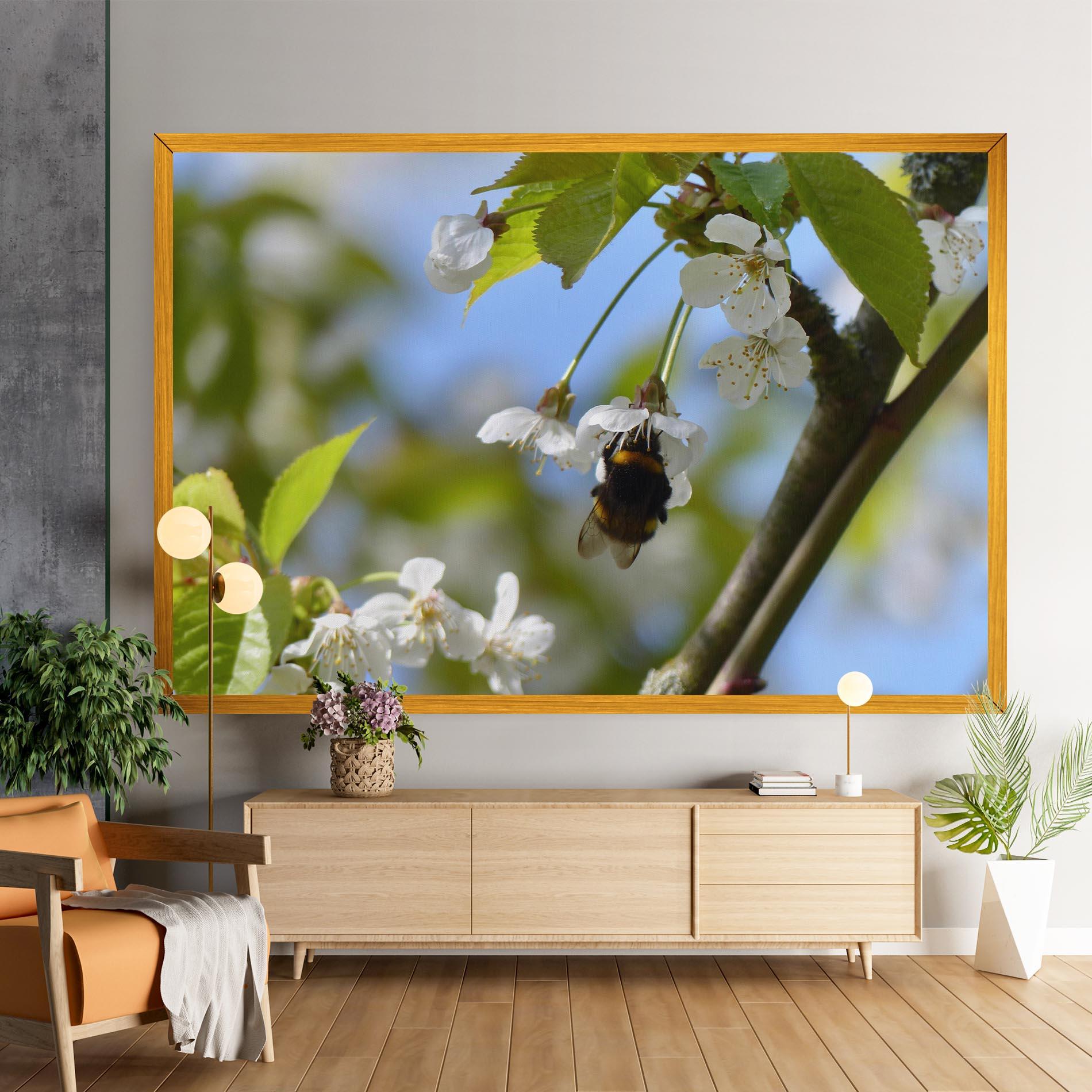 Tablou Canvas Bee Wild Tree mockup 9
