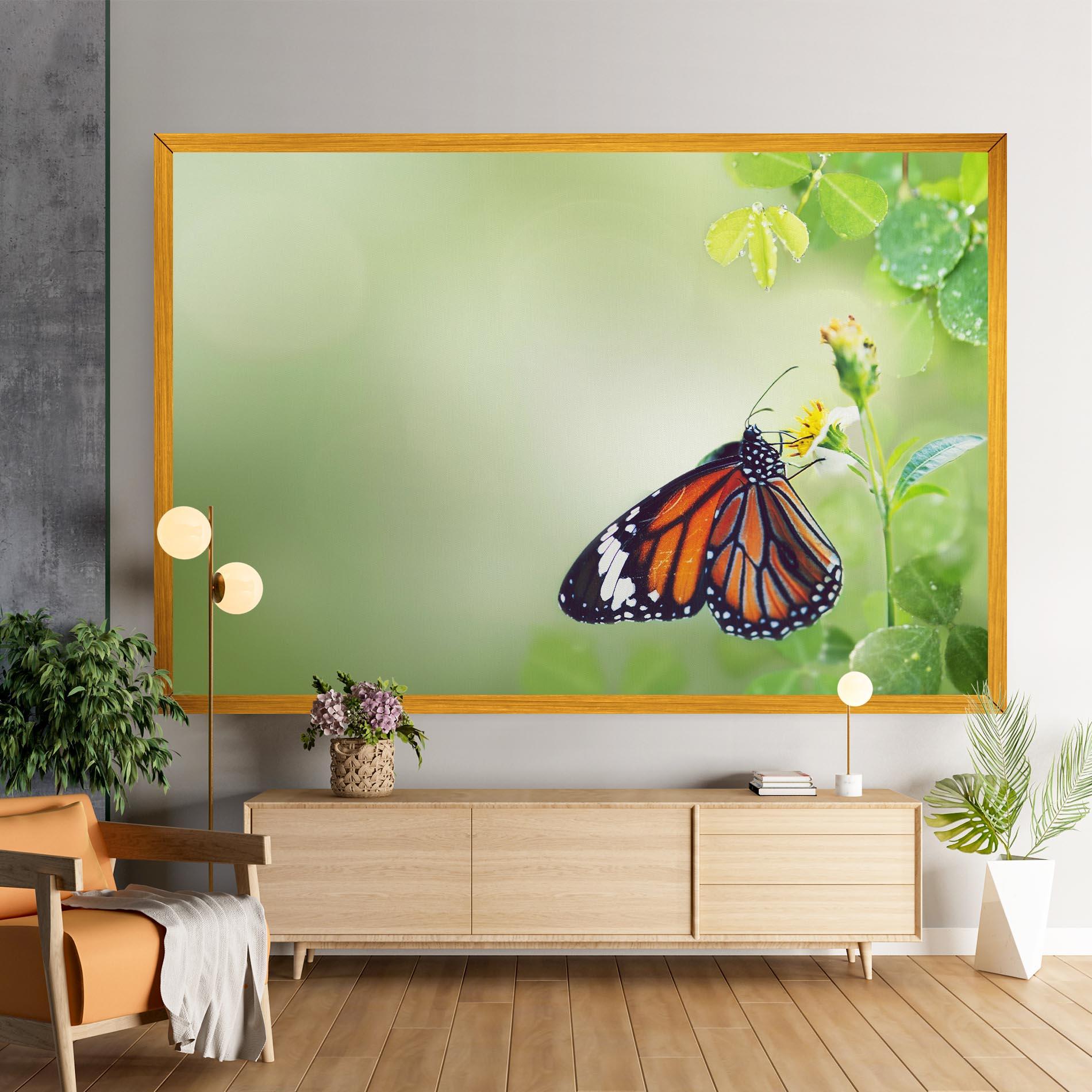 Tablou Canvas Butterfly Wild Plant mockup 9