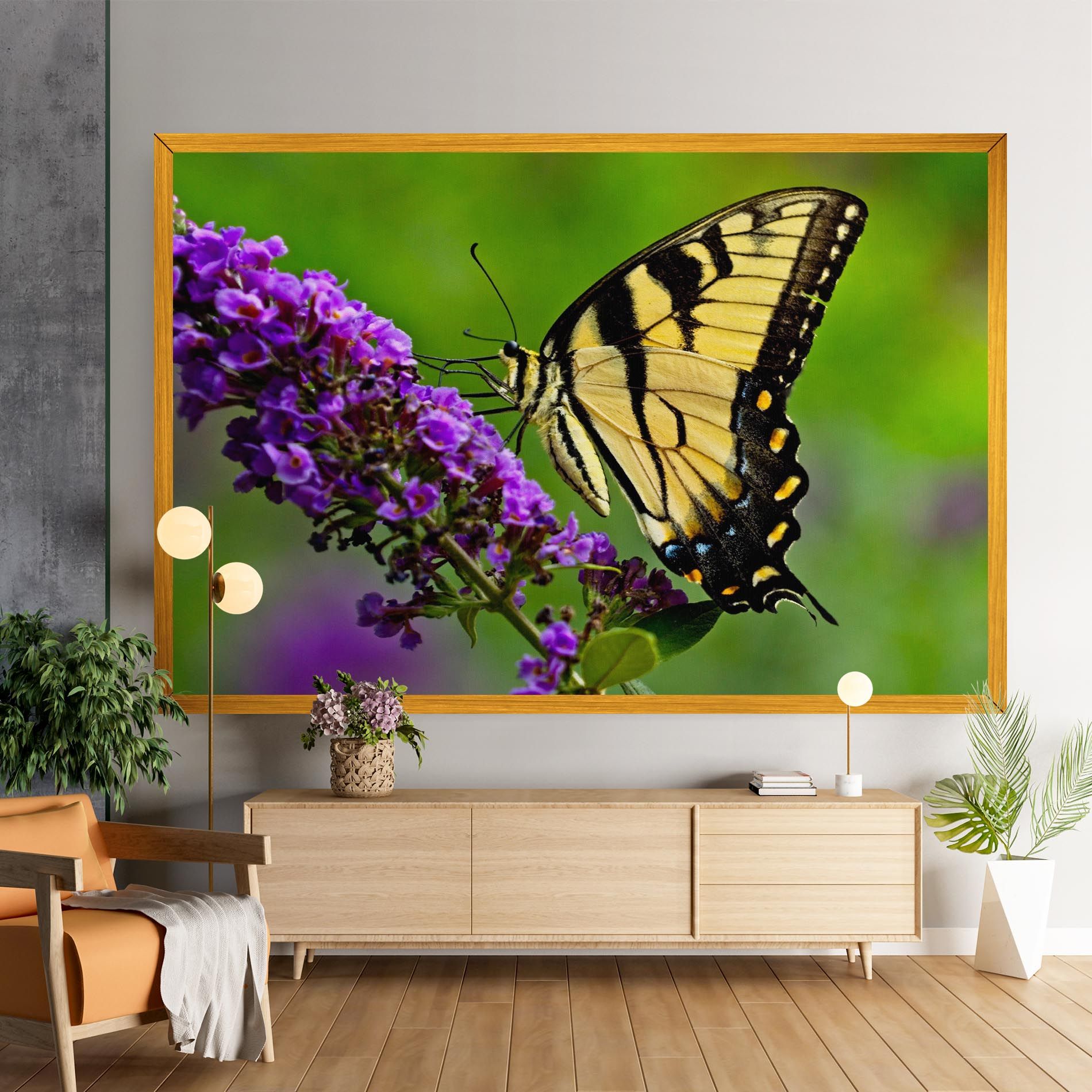 Cream Wild Butterfly mockup 9