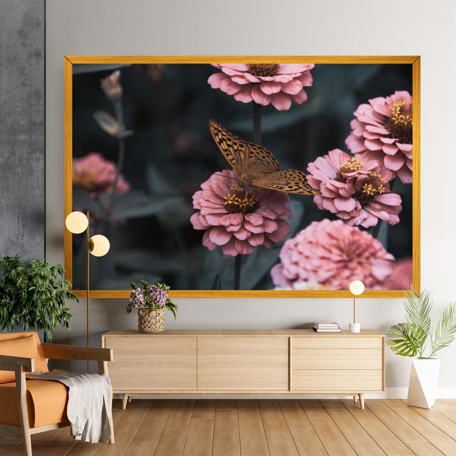 Tablou Canvas Flower Butterfly mockup 9