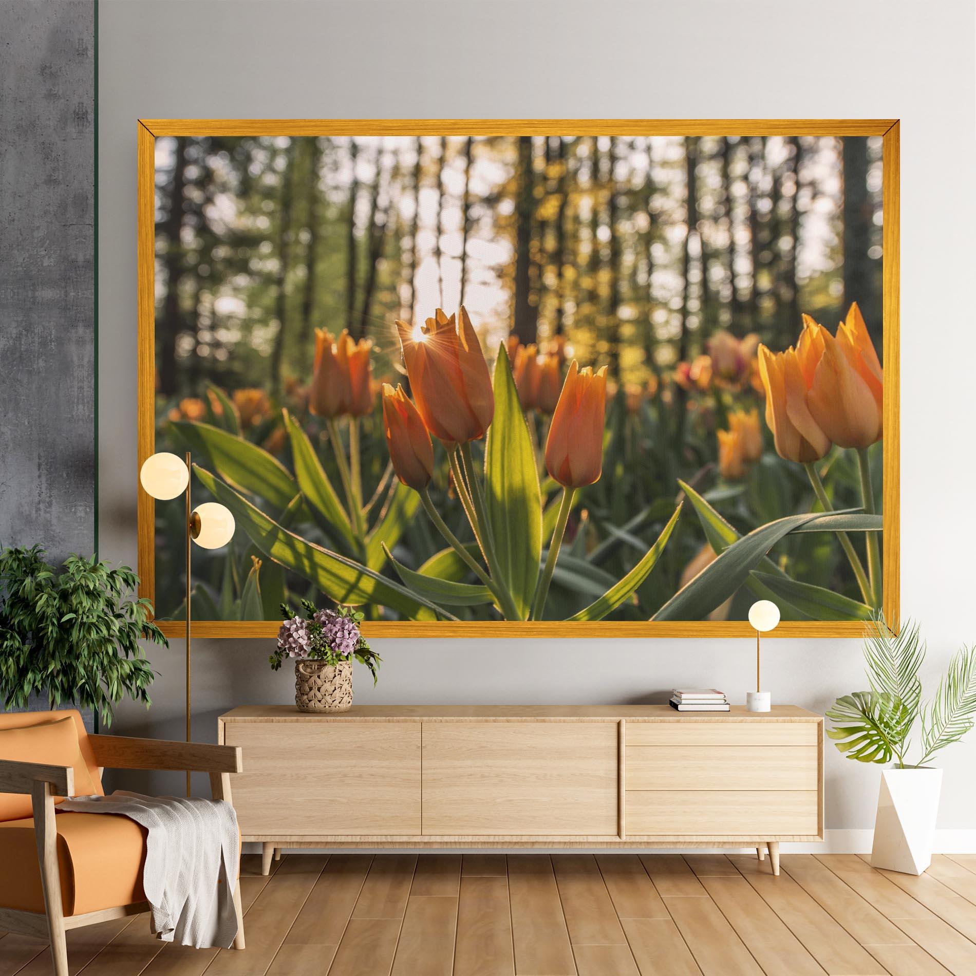 Tablou Canvas Forest Tulips mockup 9