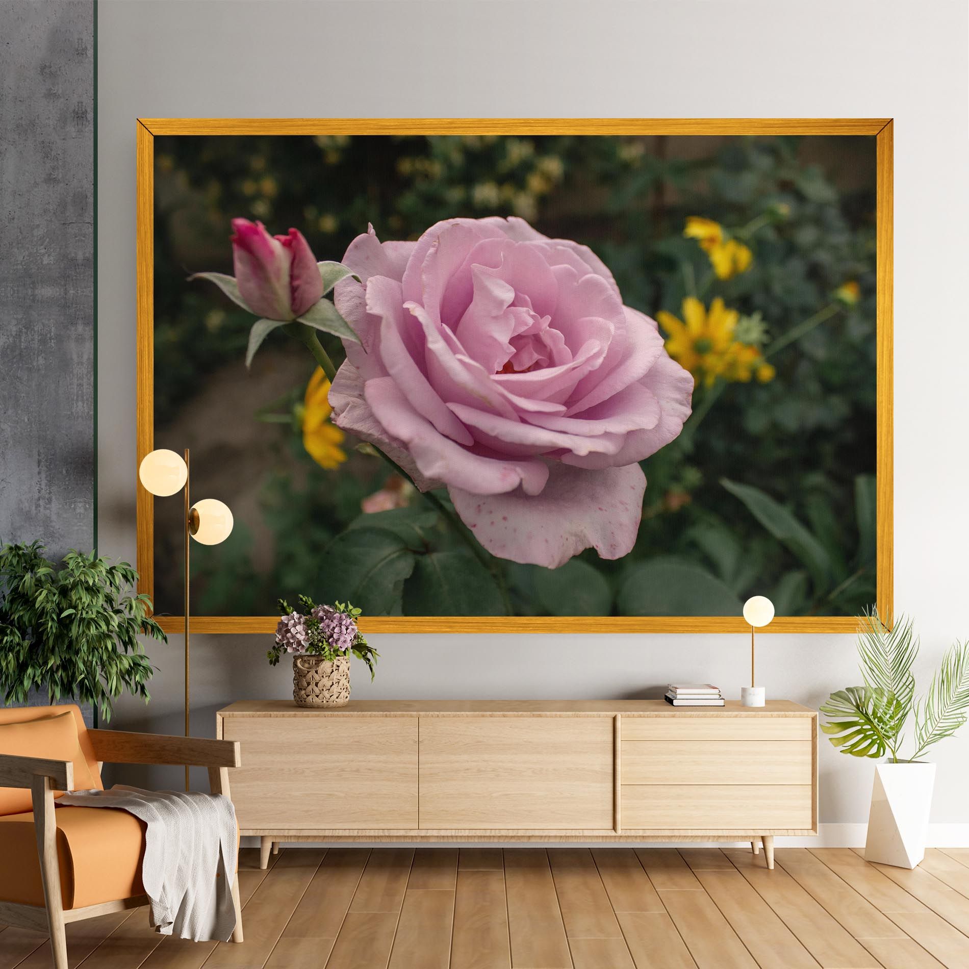 Garden Pink Rose mockup 9
