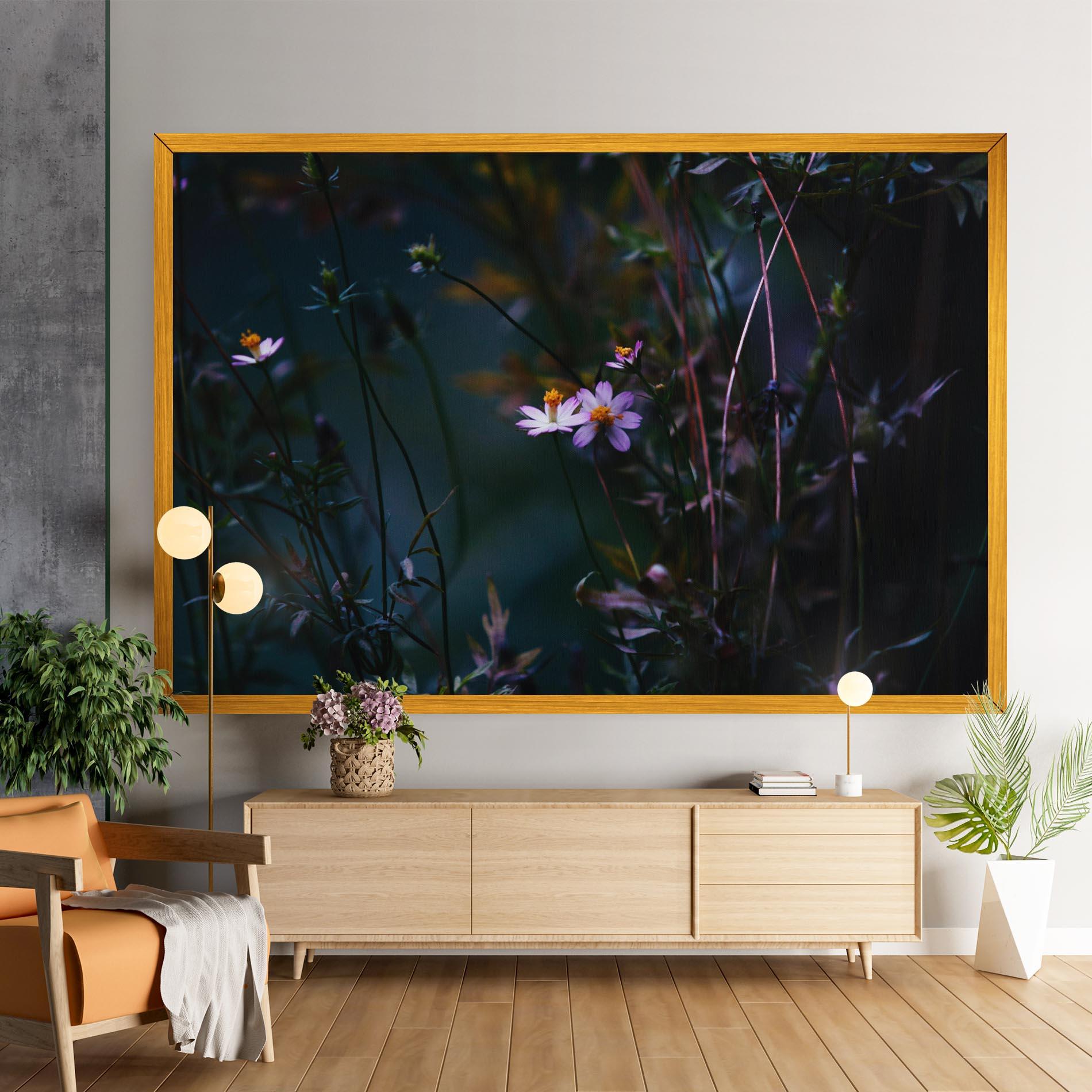 Tablou Canvas Night Flowers mockup 9