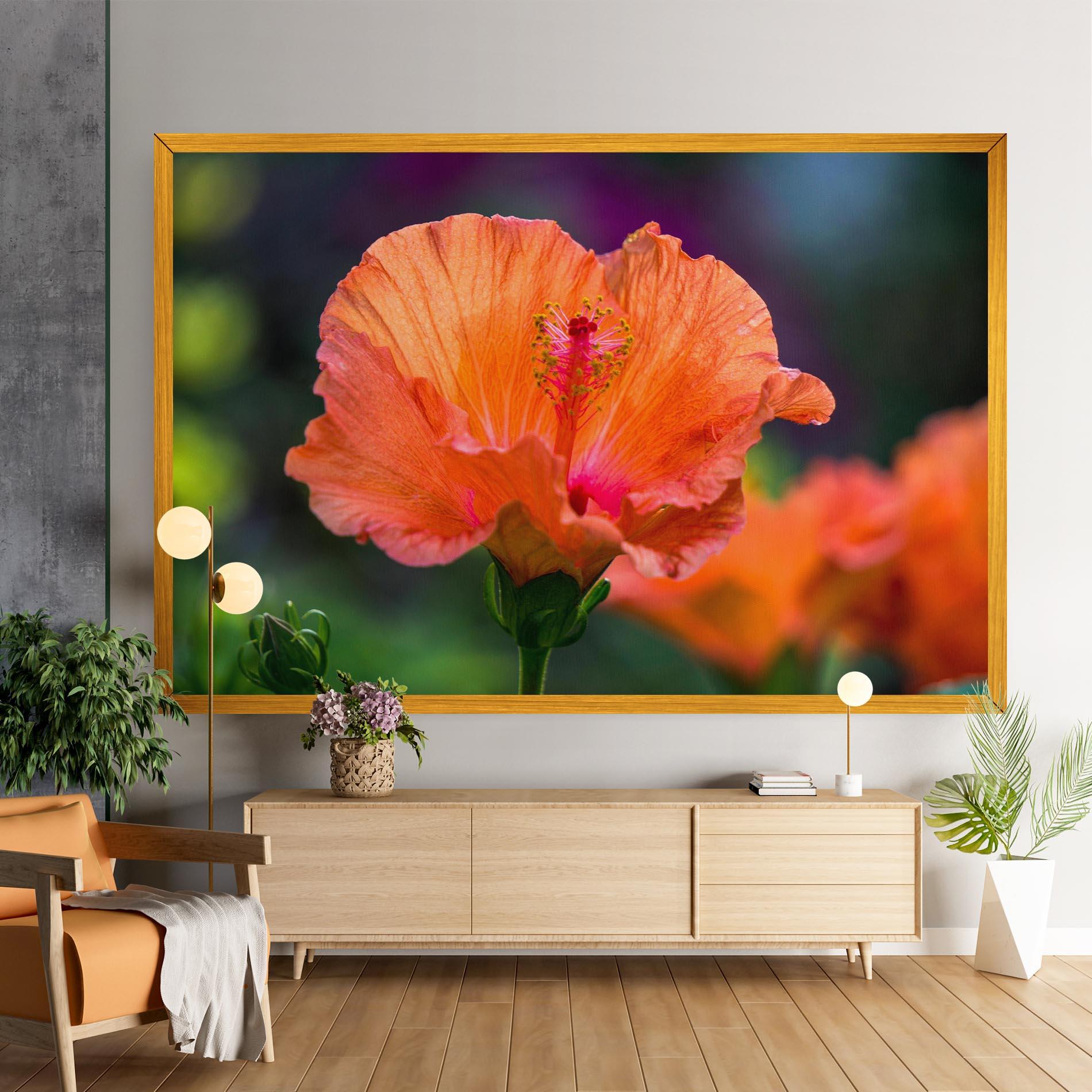 Tablou Canvas Orange Wild Flower mockup 9