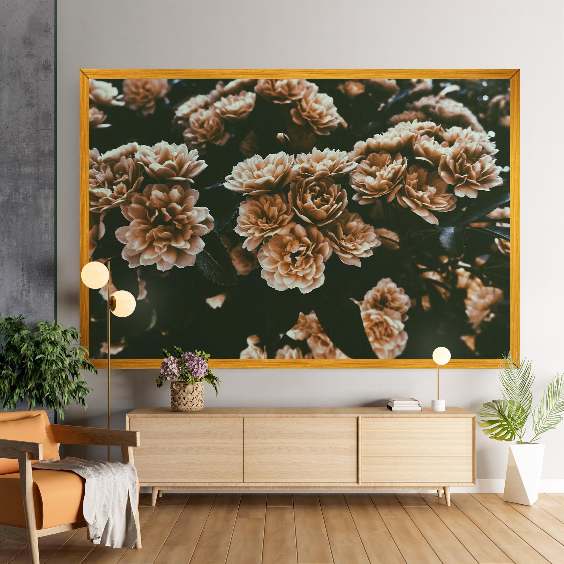 Tablou Canvas Wild Cream Flower mockup 9