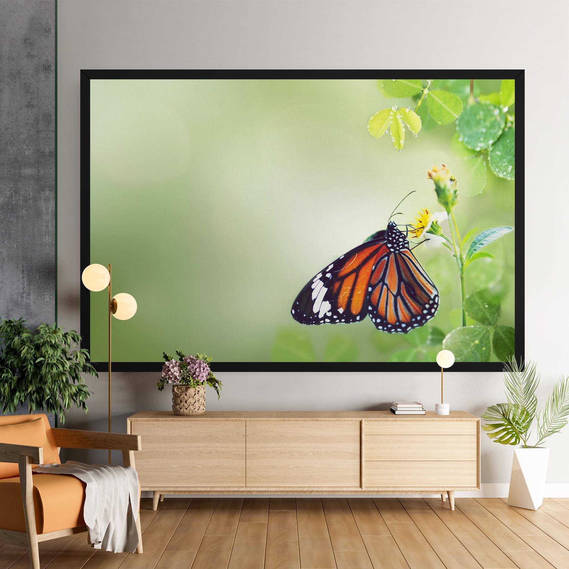 Tablou Canvas Butterfly Wild Plant mockup 9