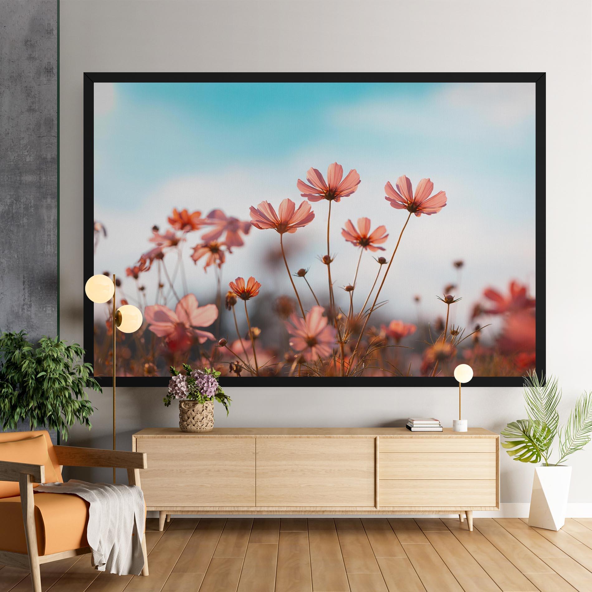 Tablou Canvas Cosmos Flowers Beautiful mockup 9