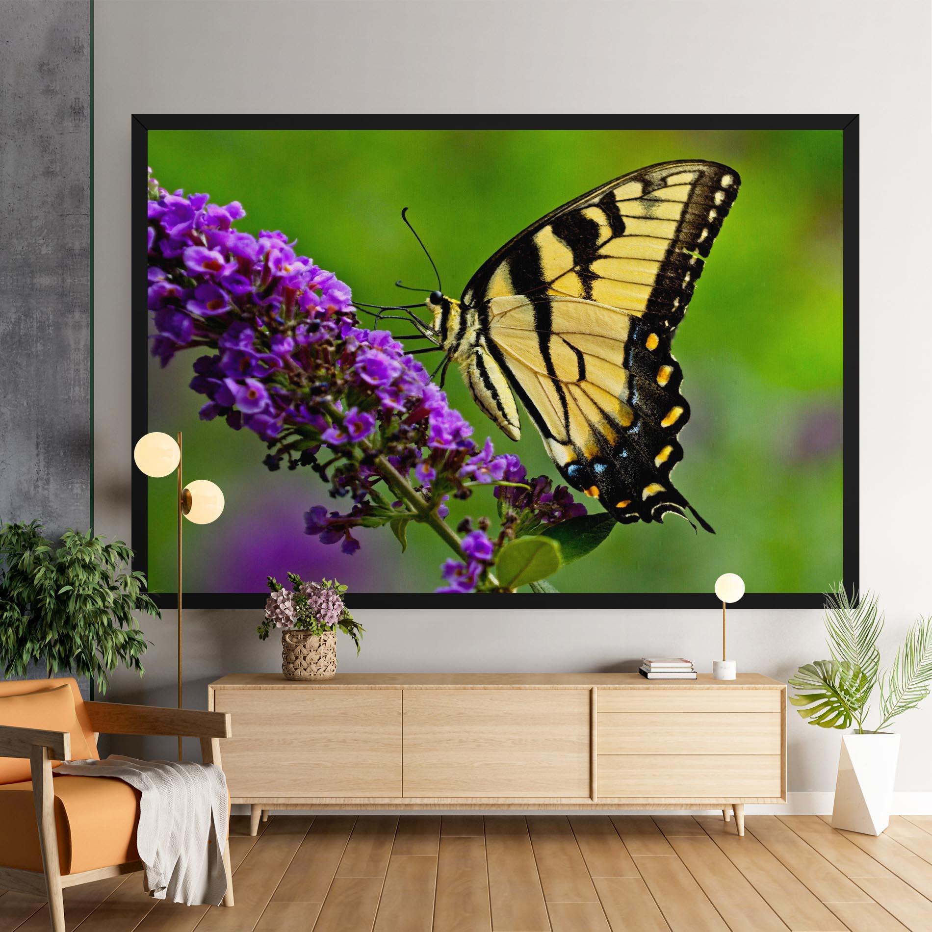 Tablou Canvas Cream Wild Butterfly mockup 9