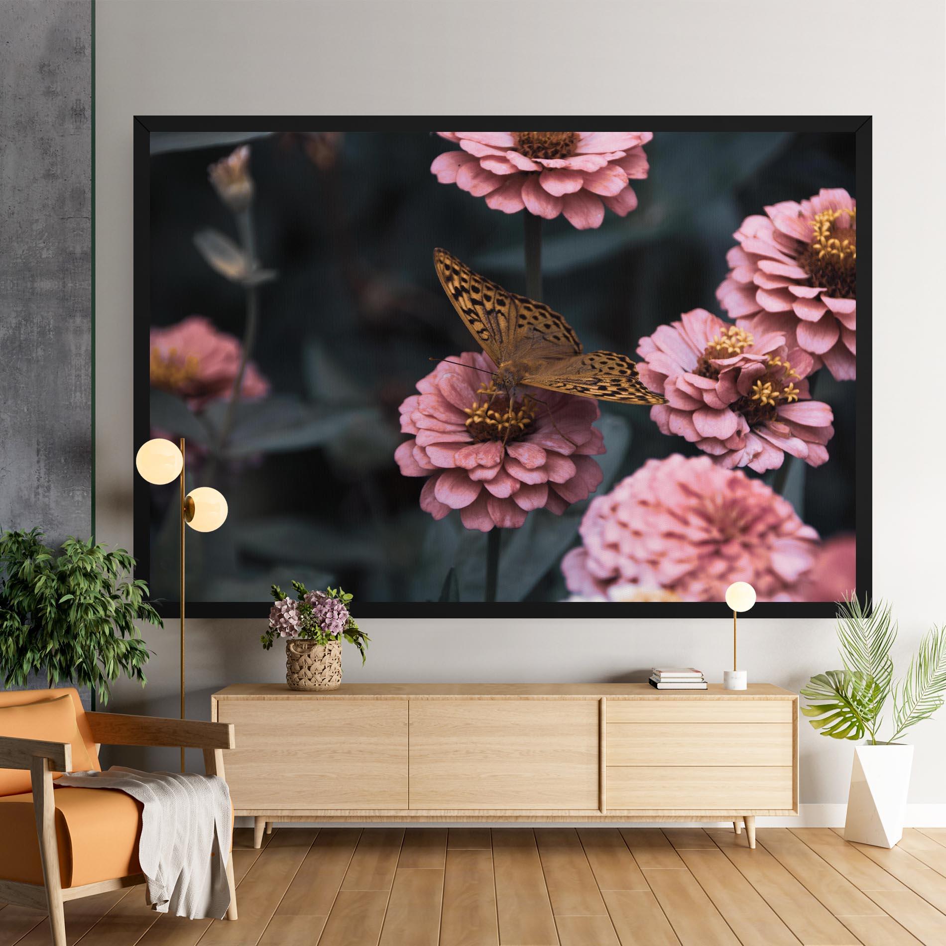 Tablou Canvas Flower Butterfly mockup 9