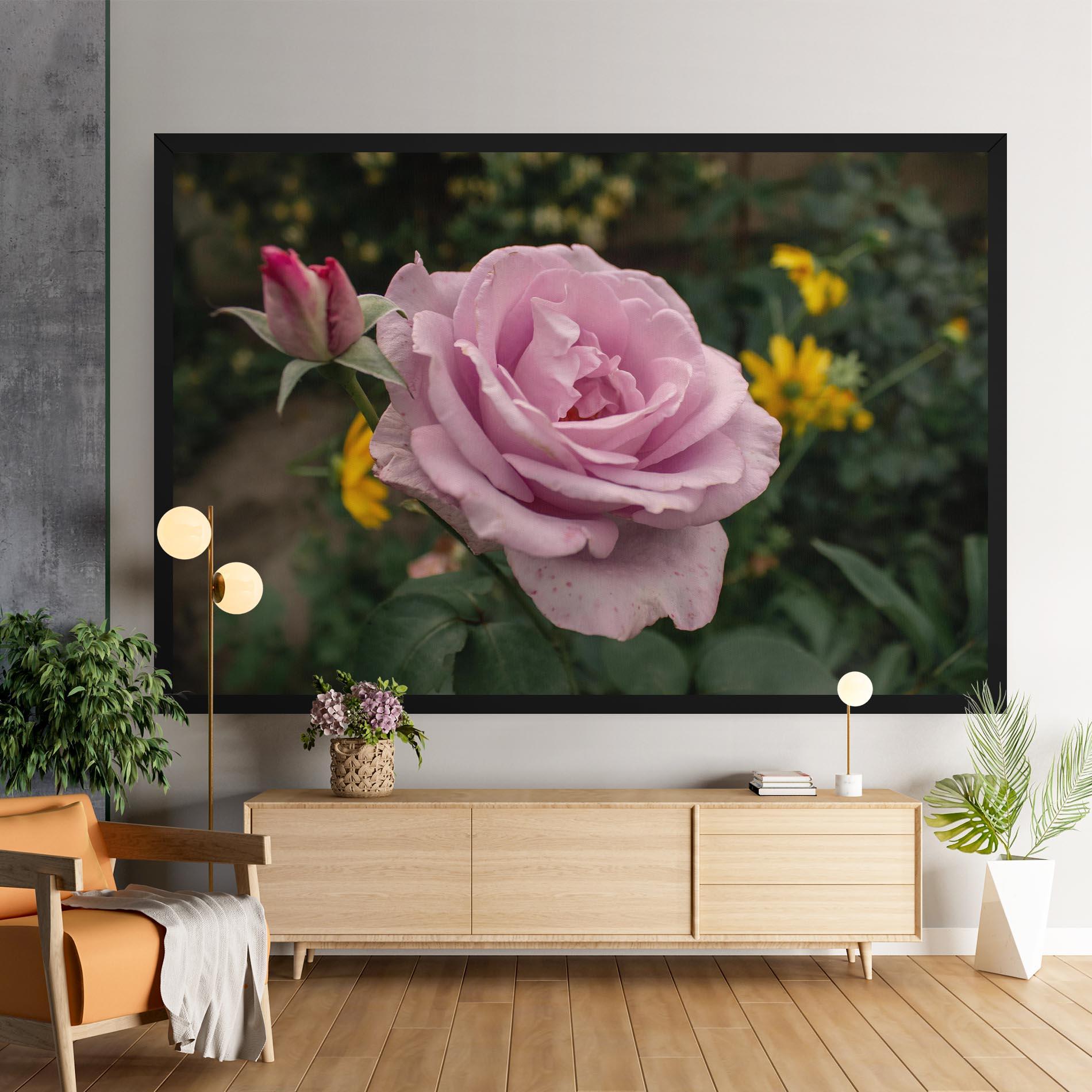 Tablou Canvas Garden Pink Rose mockup 9