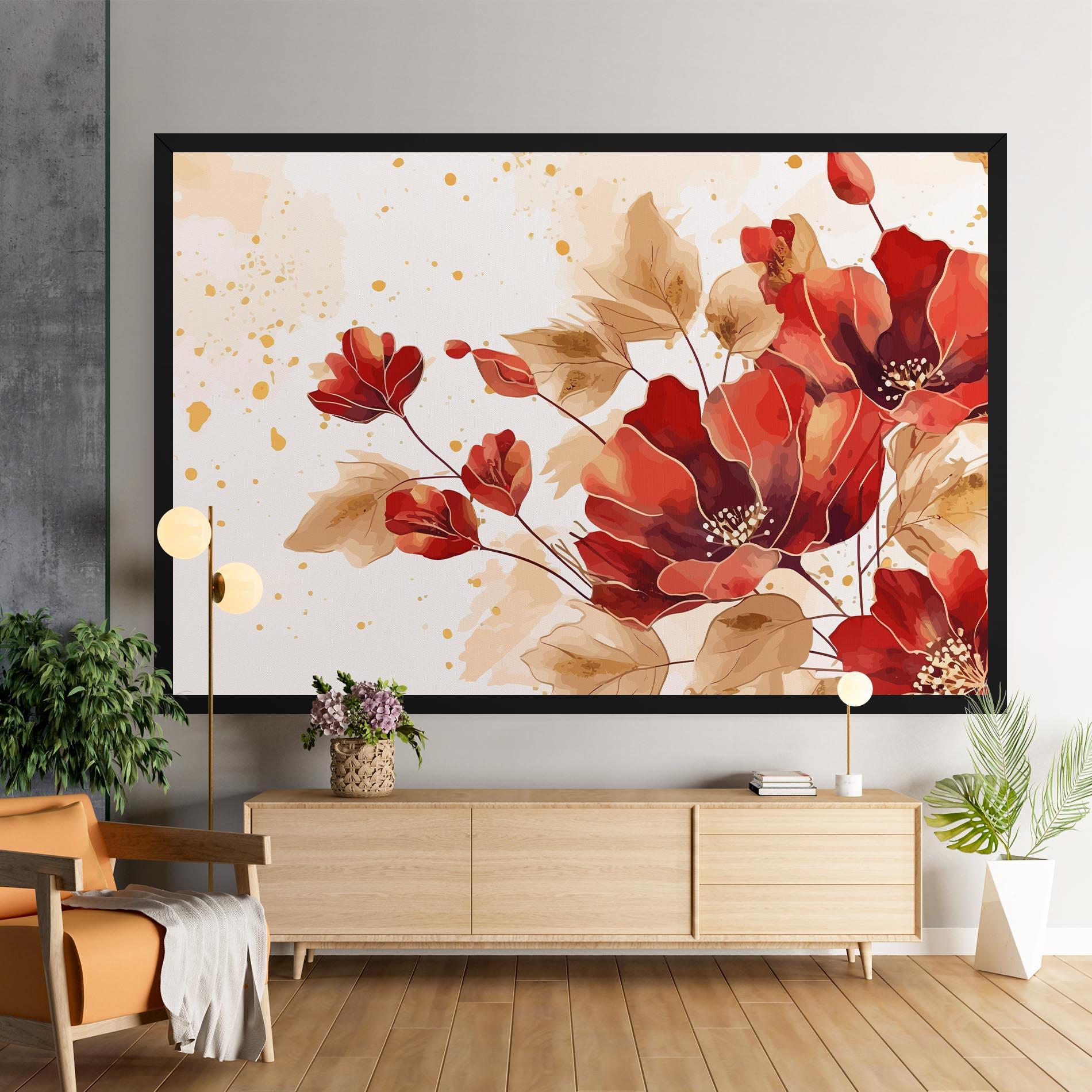 Tablou Canvas Red Wild Gold mockup 9