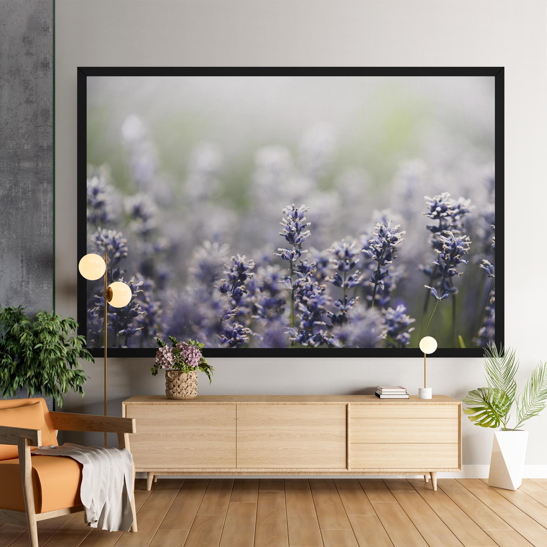 Tablou Canvas White Purple Wild mockup 9