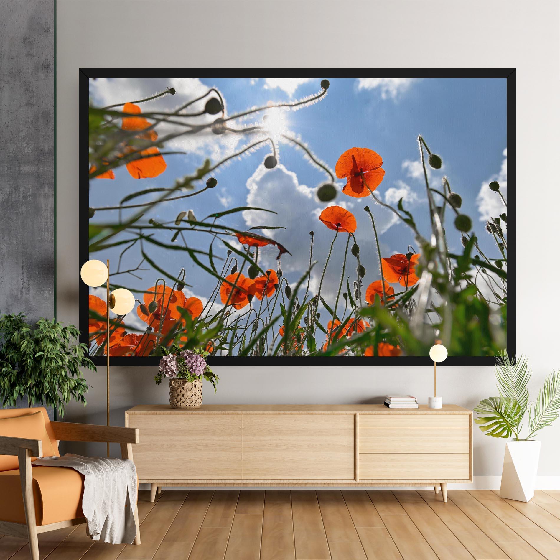 Tablou Canvas Wild Poppy Daylight mockup 9
