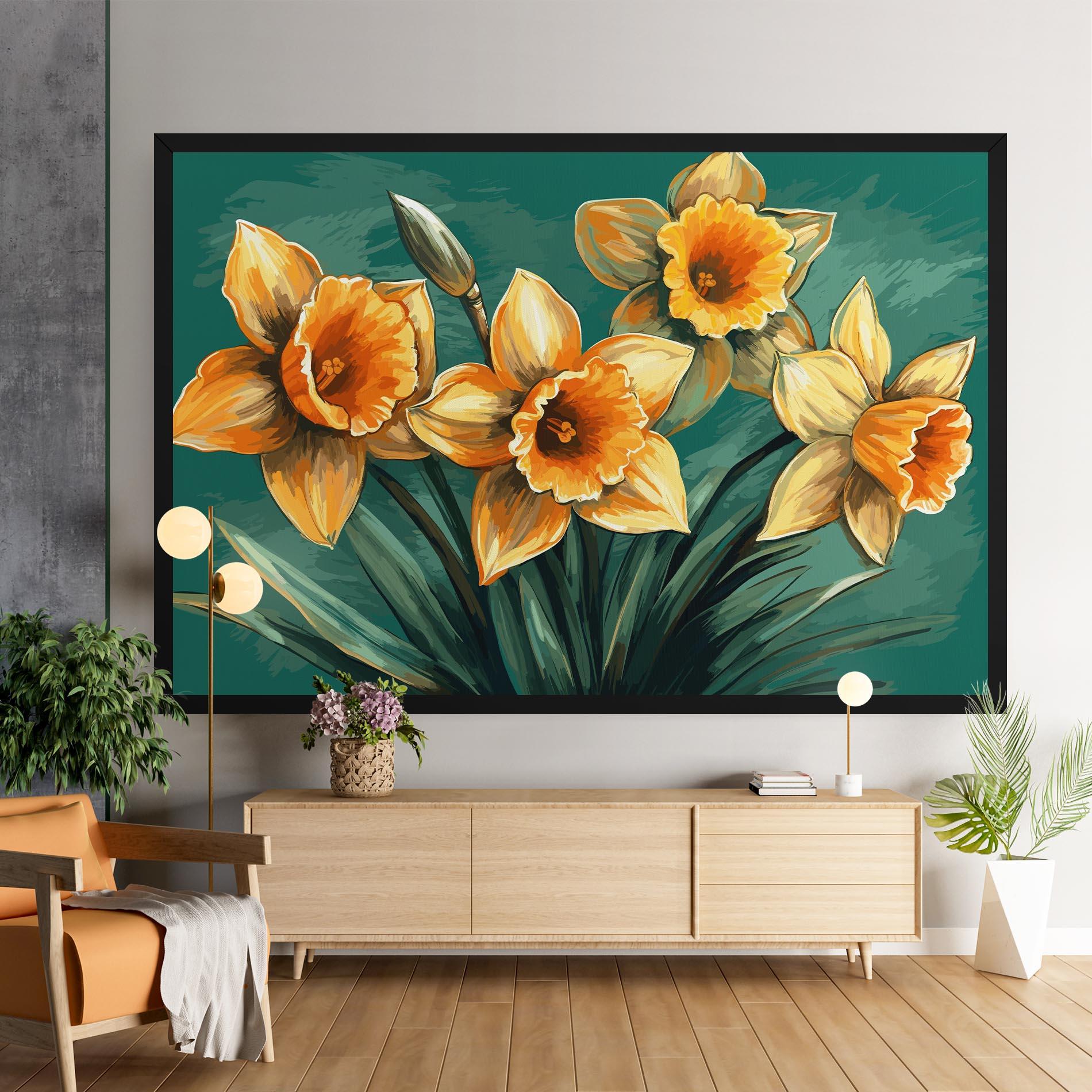 Tablou Canvas Yellow Wild Flower mockup 9