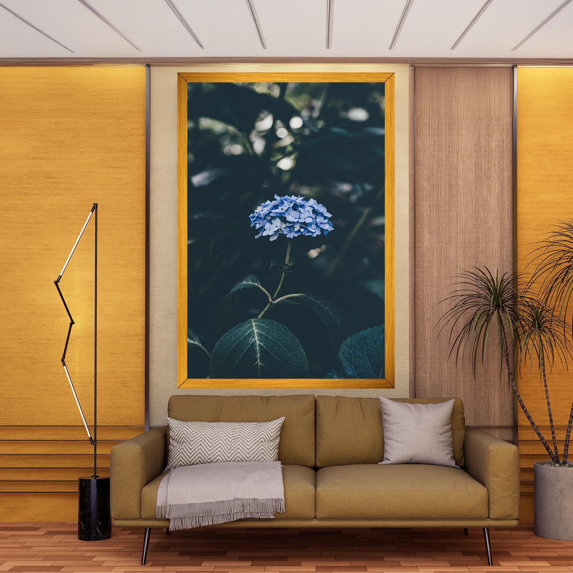 Tablou Canvas Forest Blue Flower mockup 9