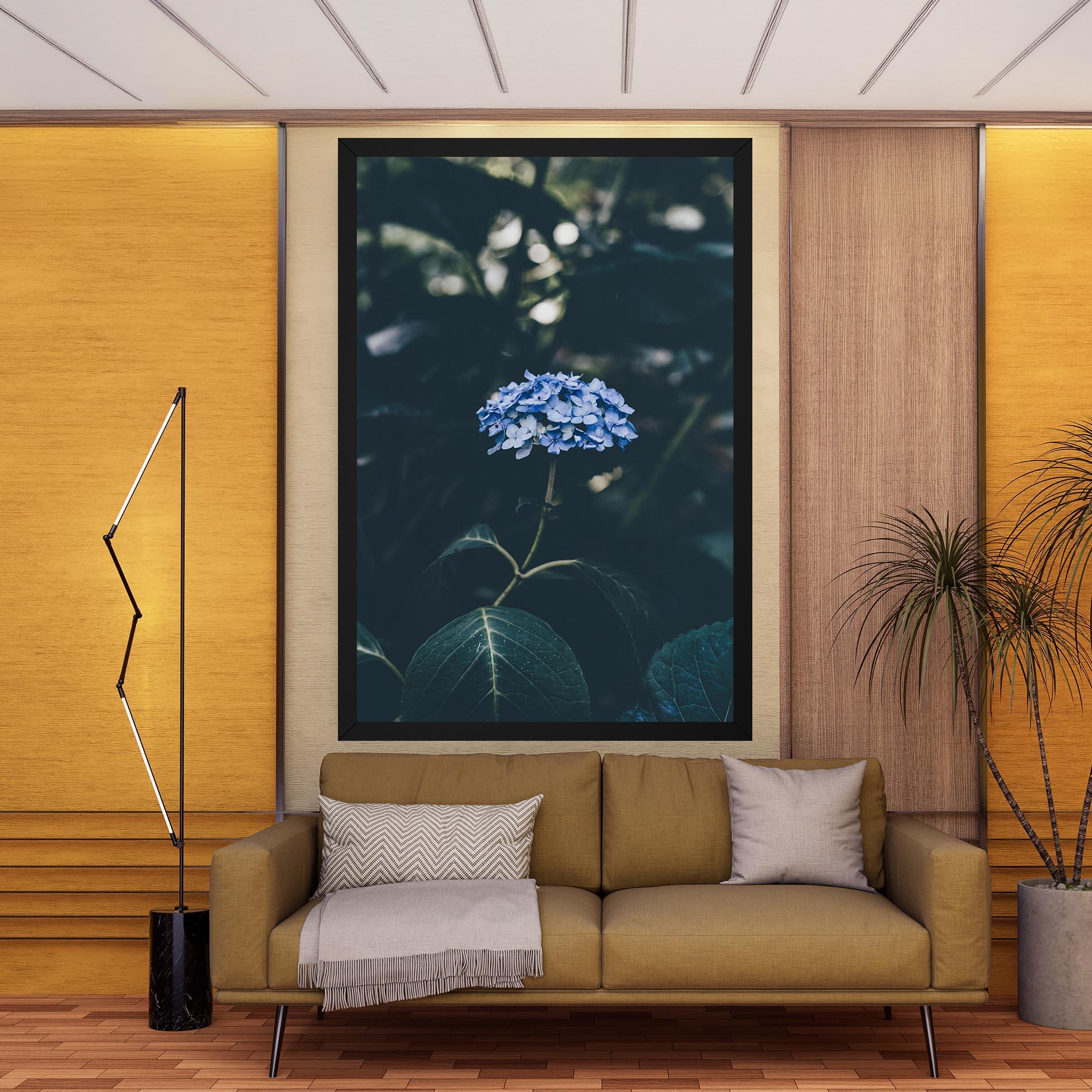 Tablou Canvas Forest Blue Flower mockup 9