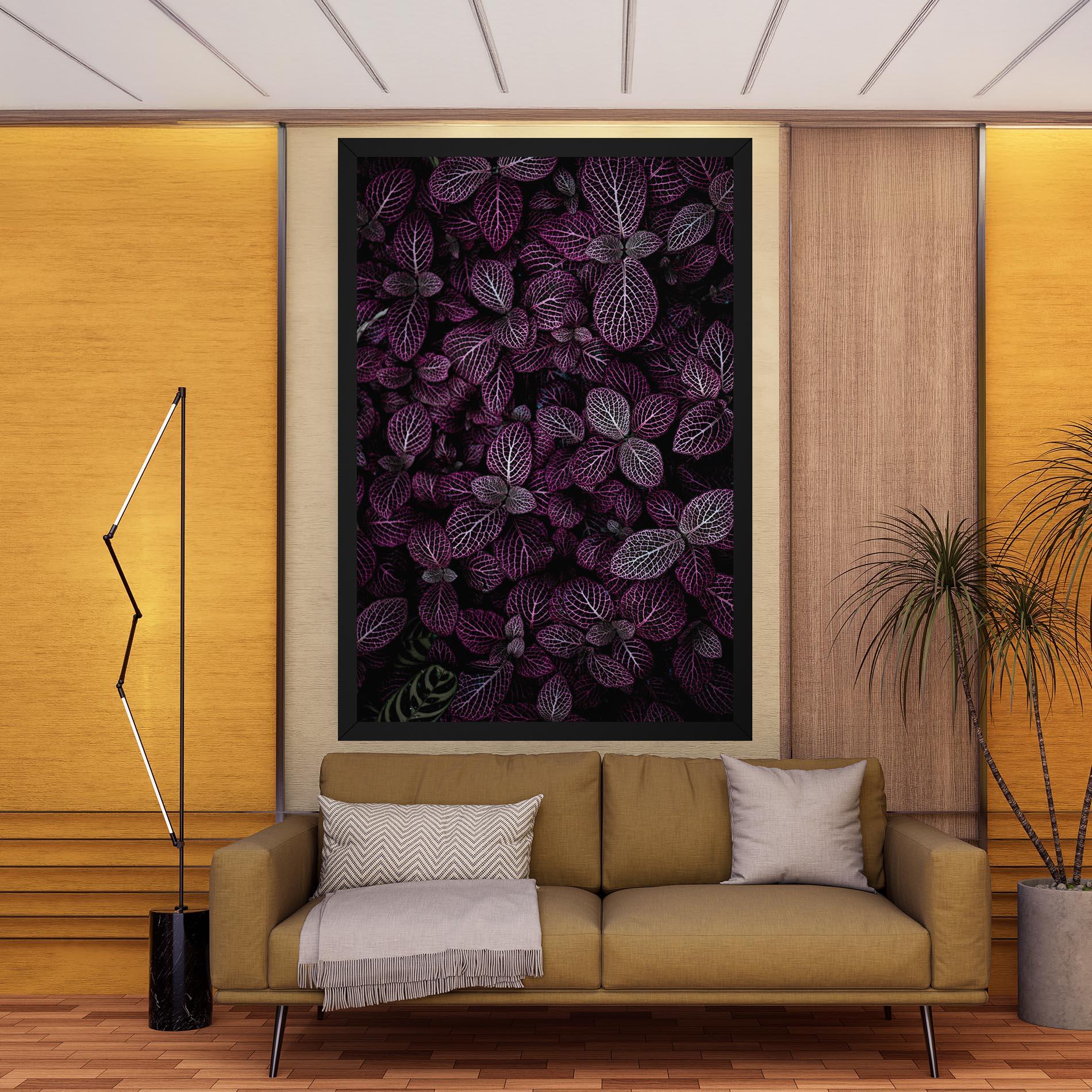 Tablou Canvas Purple Leaves mockup 9