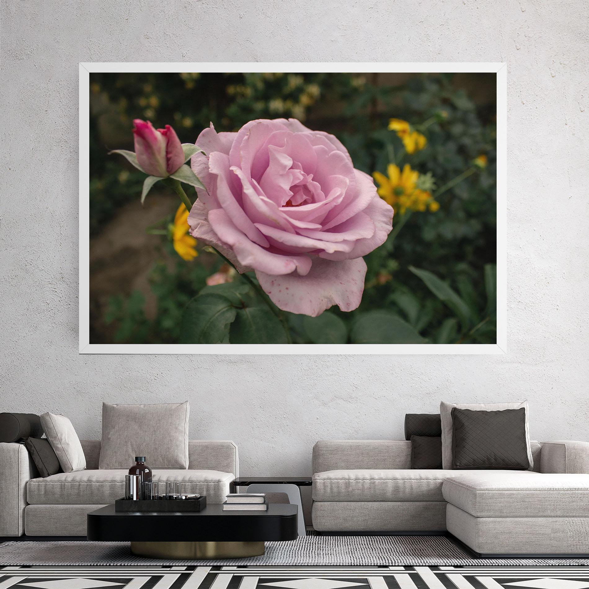 Tablou Canvas Garden Pink Rose mockup 2