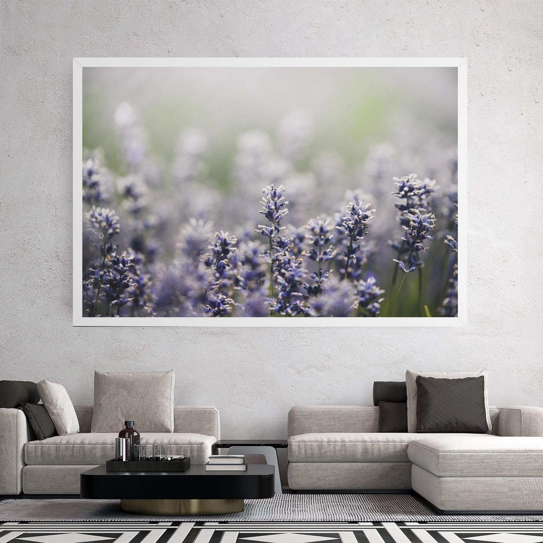 Tablou Canvas White Purple Wild mockup 2