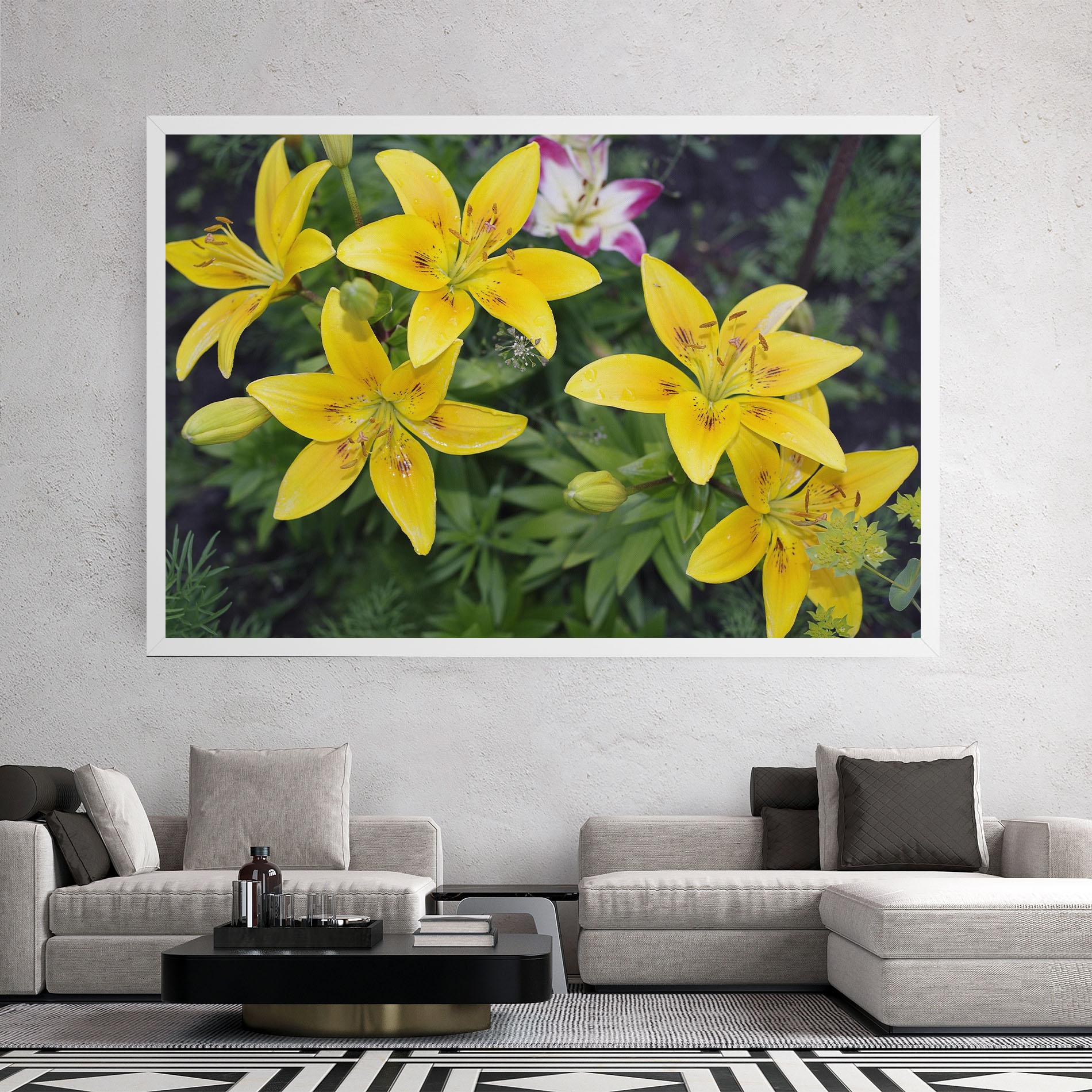 Tablou Canvas Yellow Flowers mockup 2