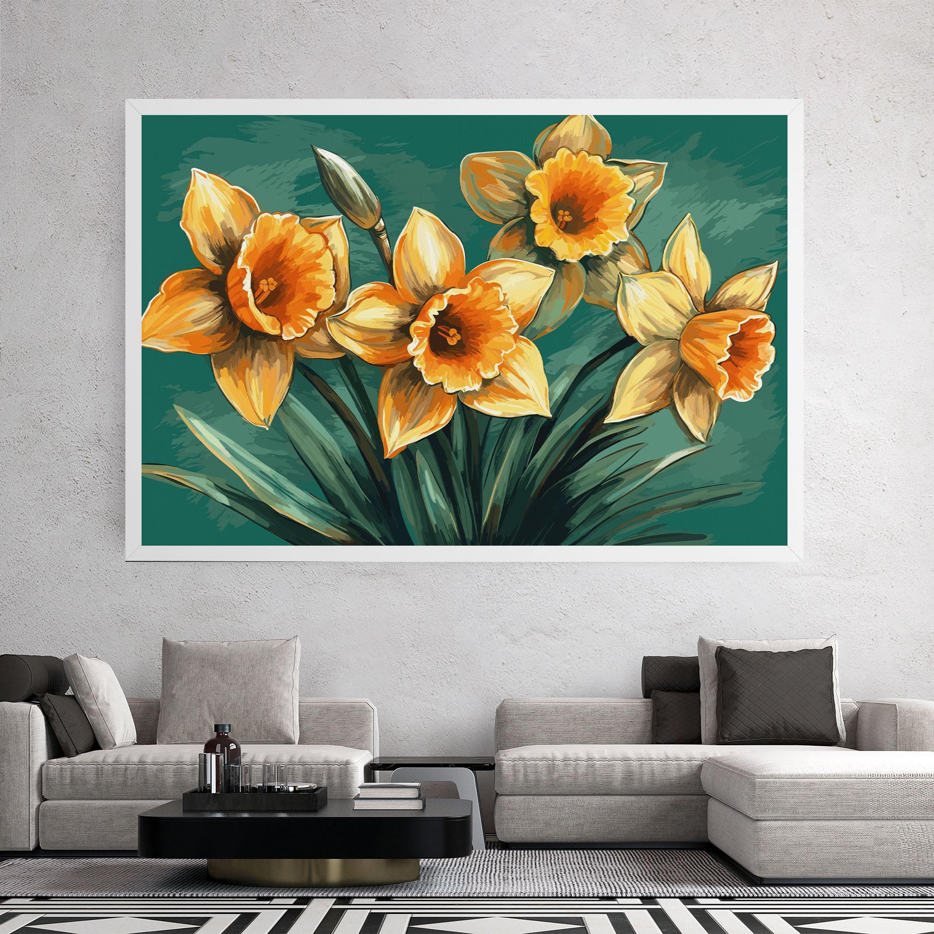 Tablou Canvas Yellow Wild Flower mockup 2