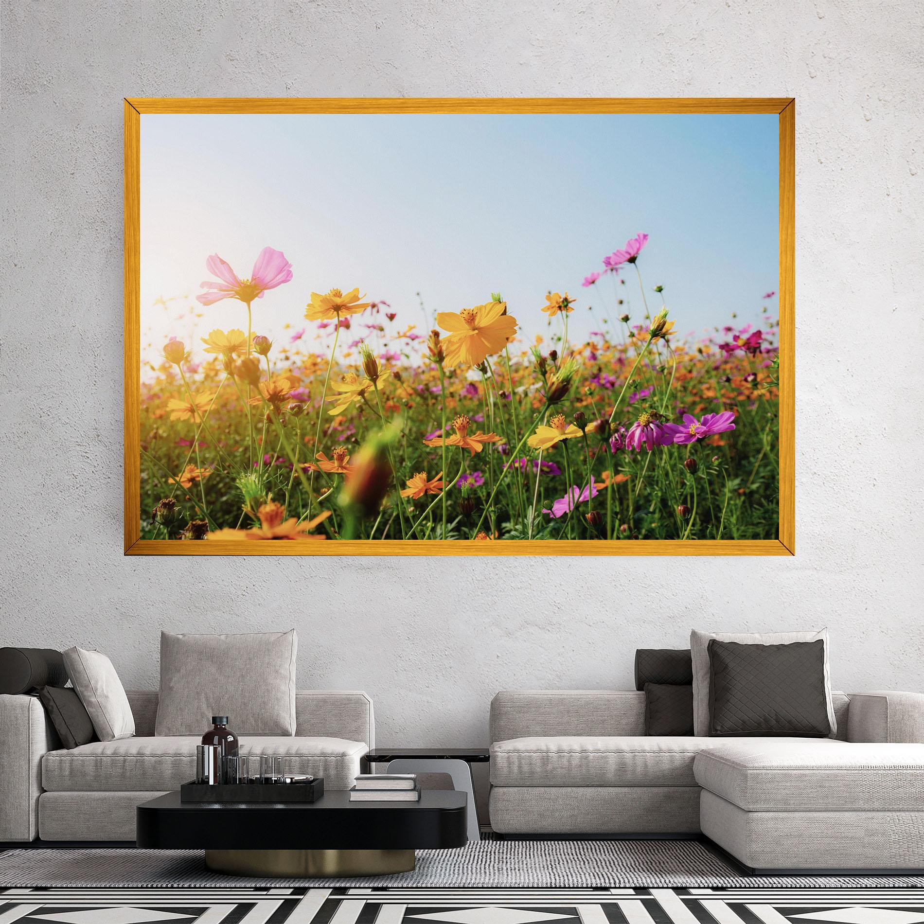 Tablou Canvas Cosmos Field Sunset mockup 2