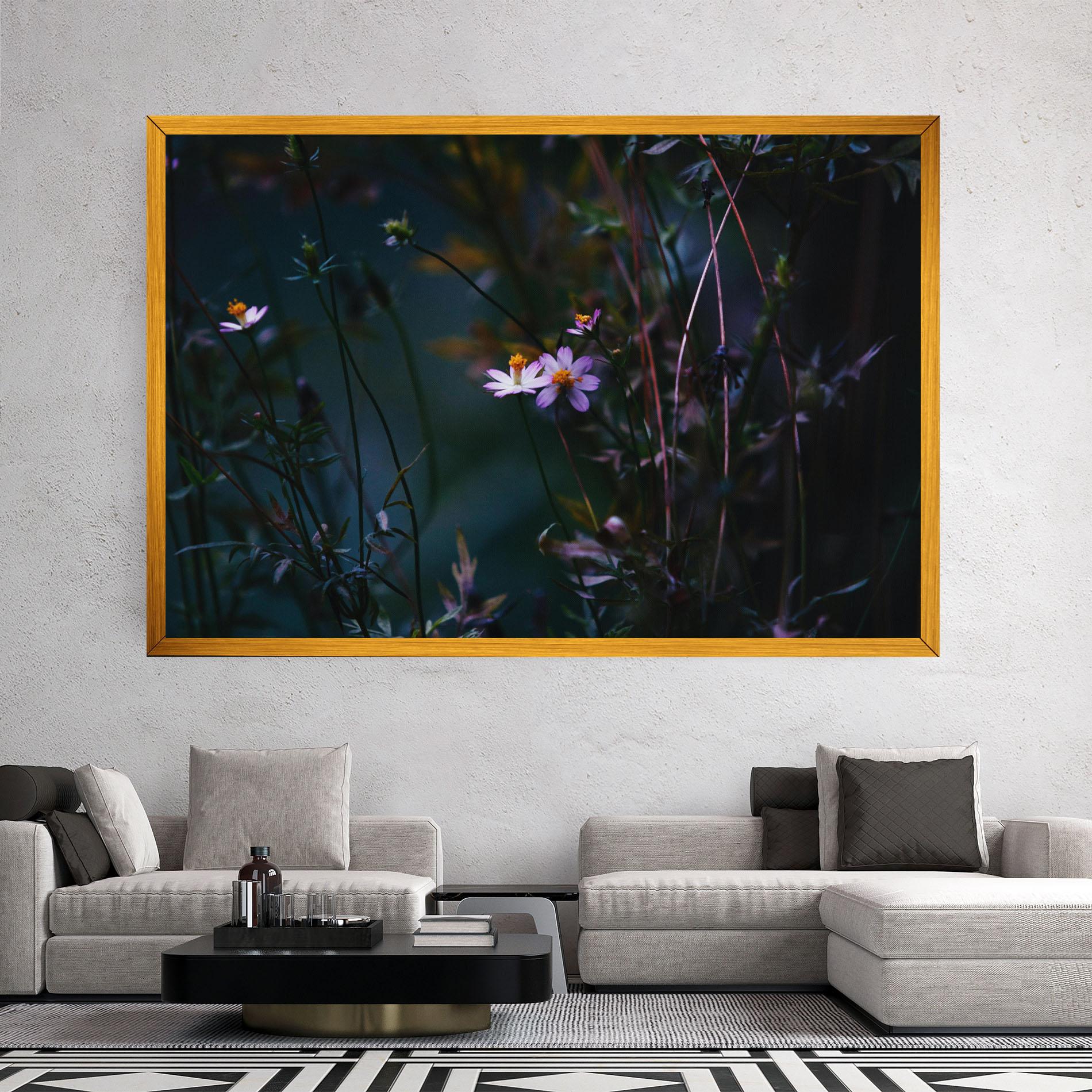 Tablou Canvas Night Flowers mockup 2