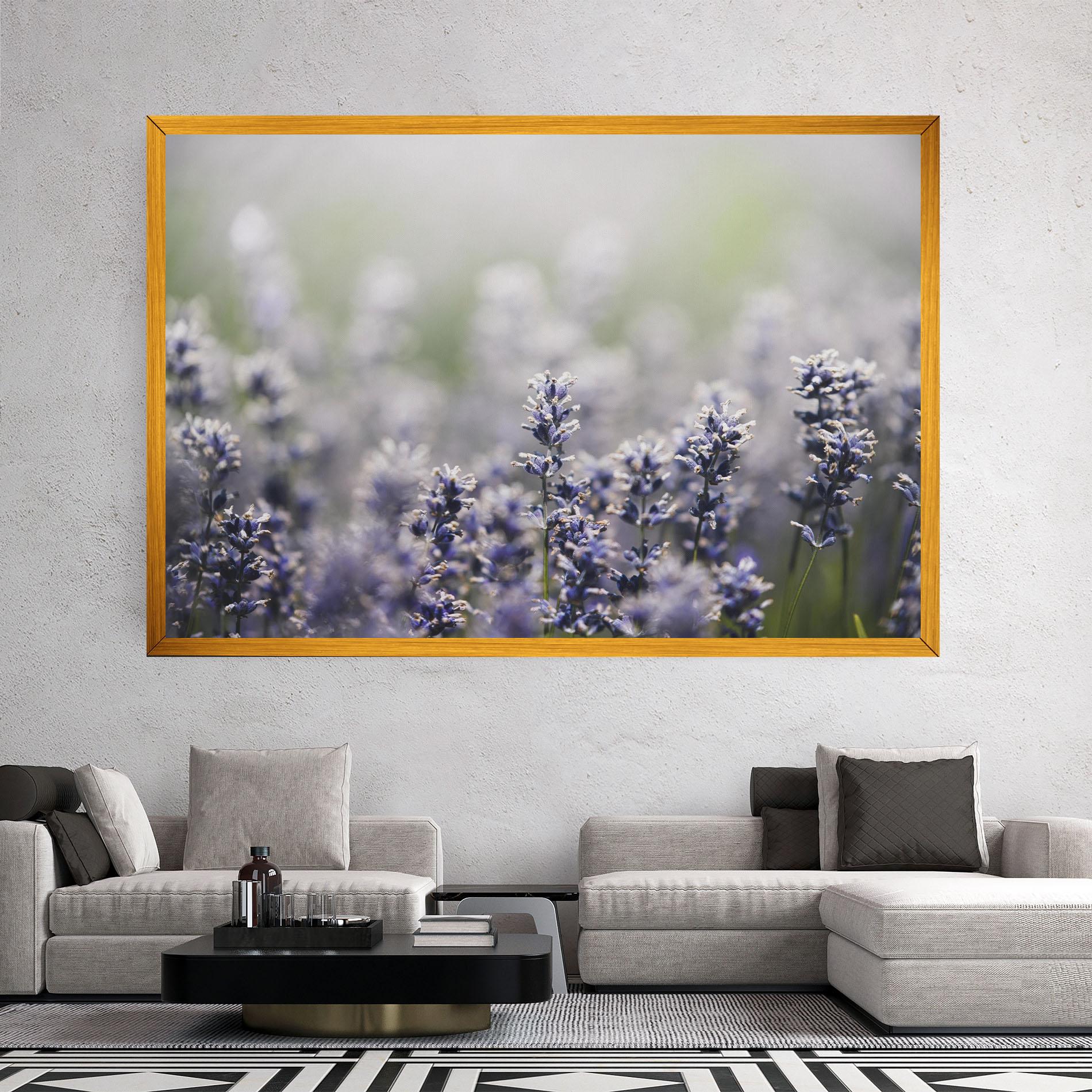 Tablou Canvas White Purple Wild mockup 2