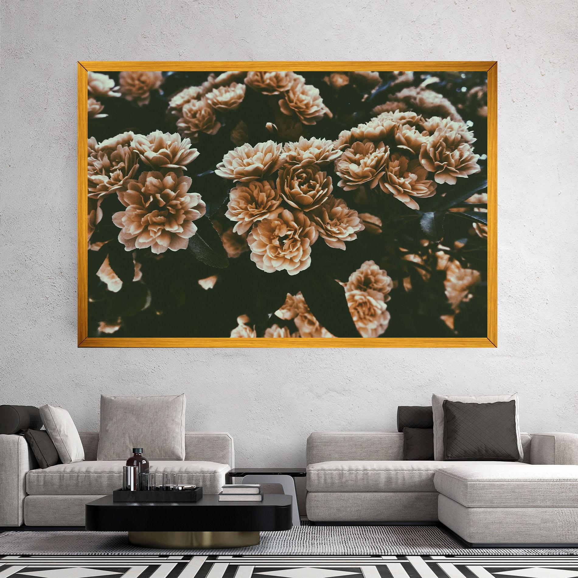 Tablou Canvas Wild Cream Flower mockup 2