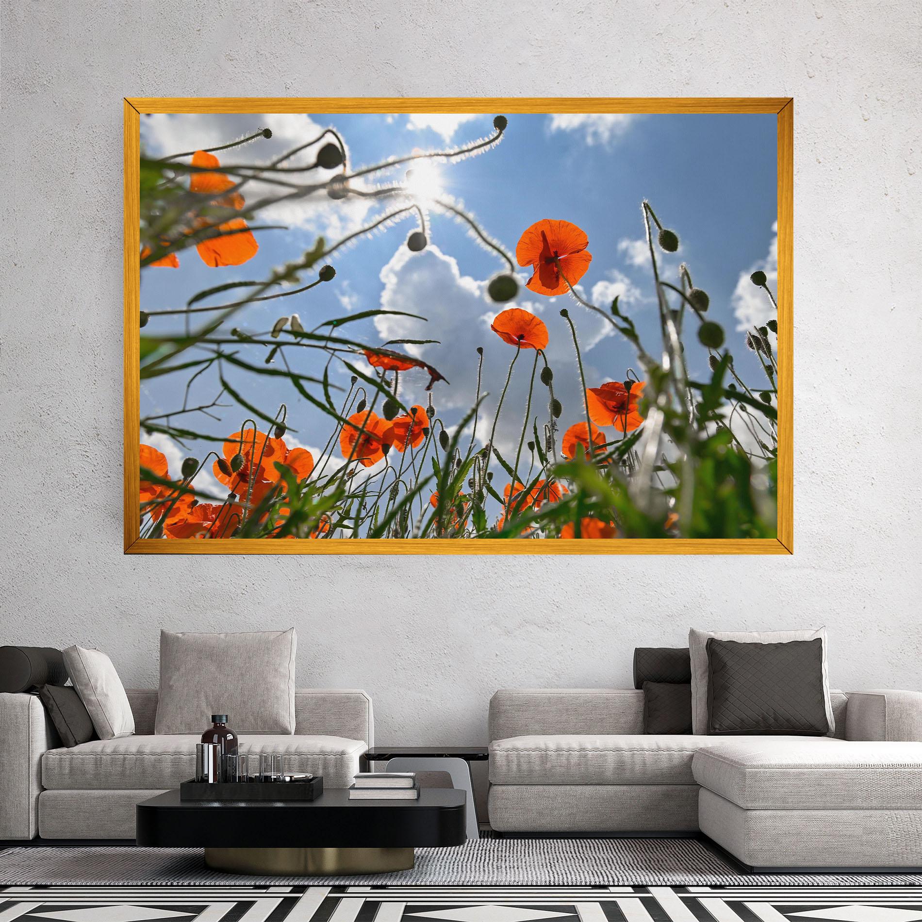 Tablou Canvas Wild Poppy Daylight mockup 2