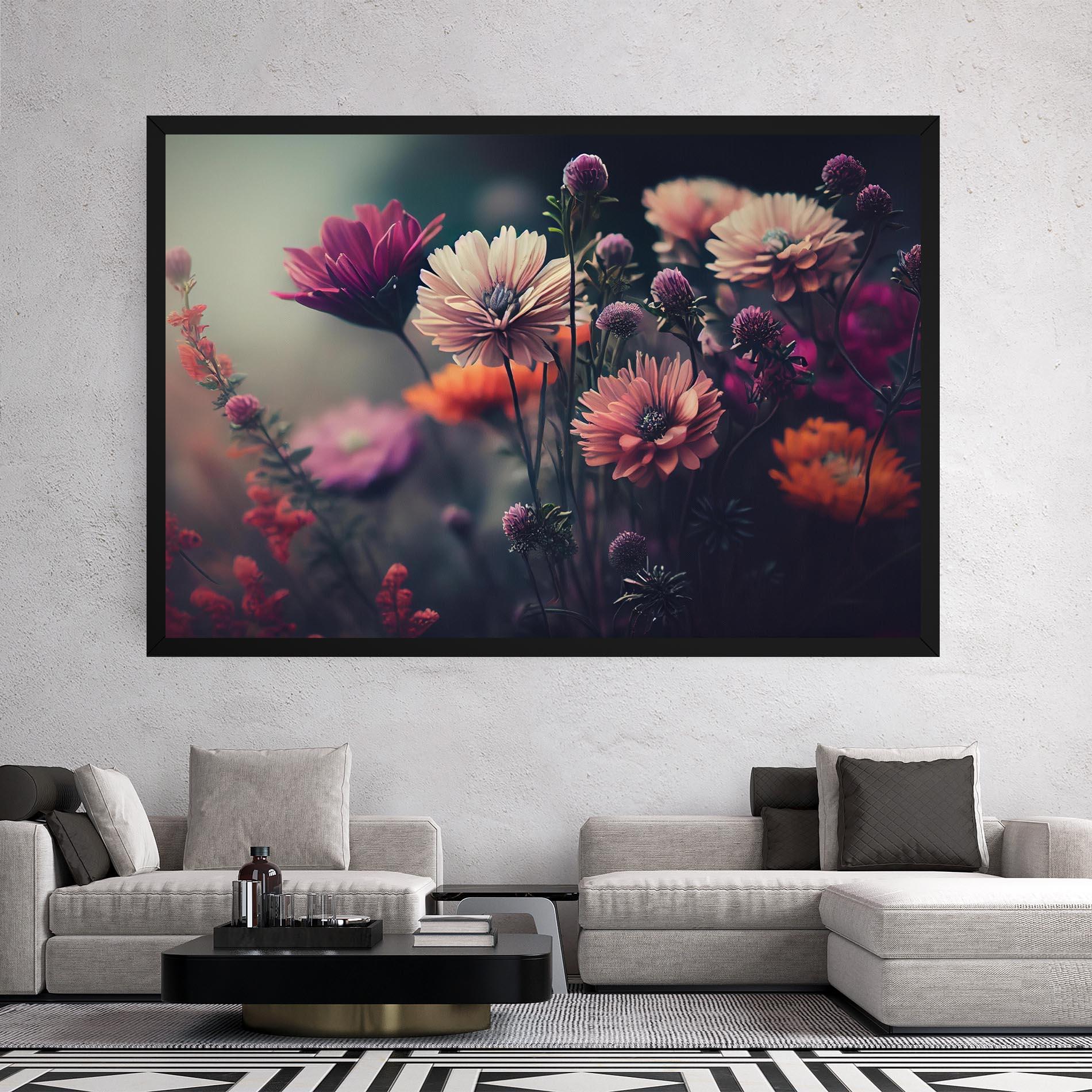 Tablou Canvas Beautiful Flower Garden mockup 2