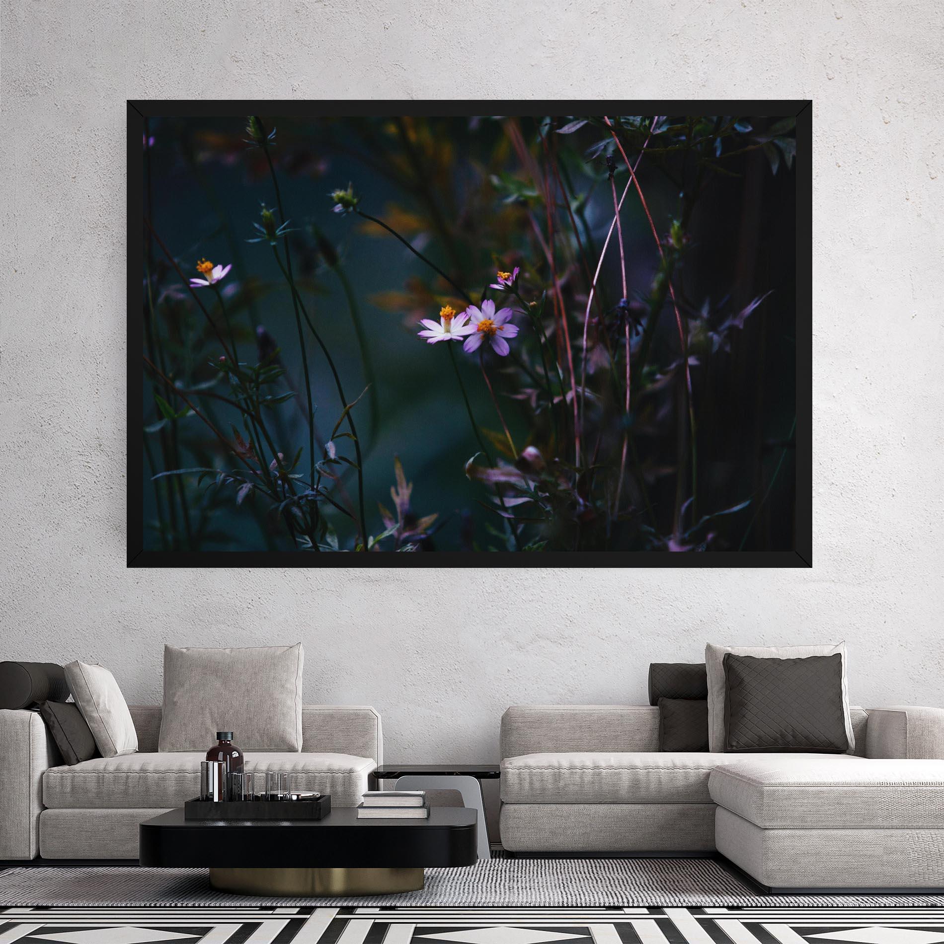 Tablou Canvas Night Flowers mockup 2