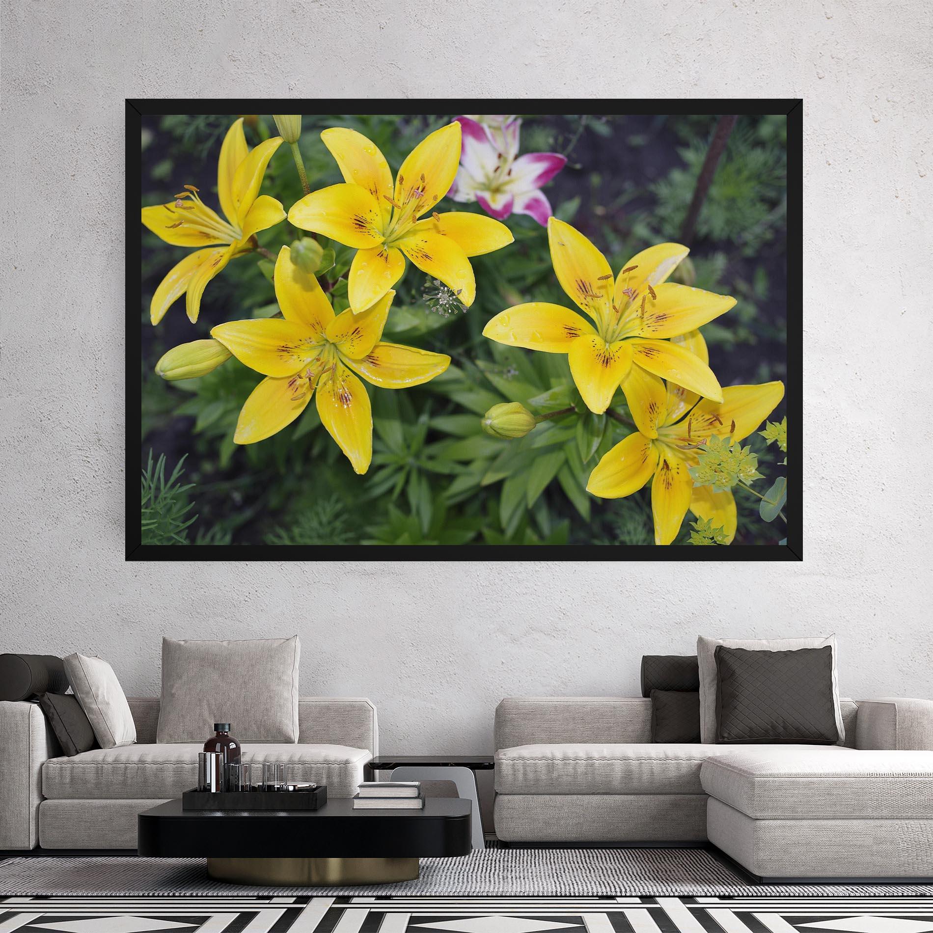 Tablou Canvas Yellow Flowers mockup 2