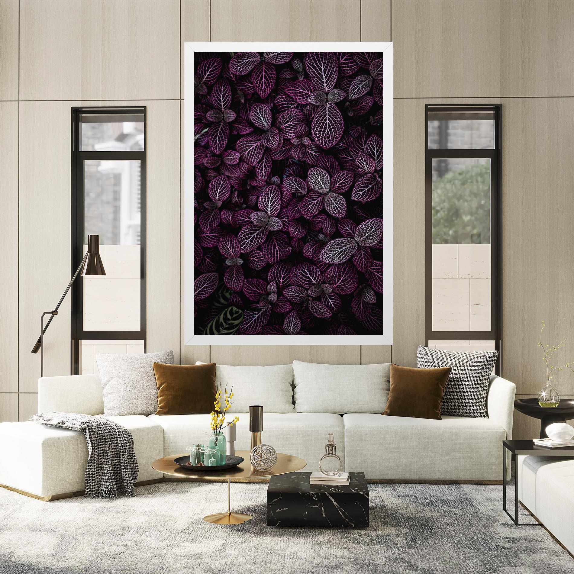 Tablou Canvas Purple Leaves mockup 2