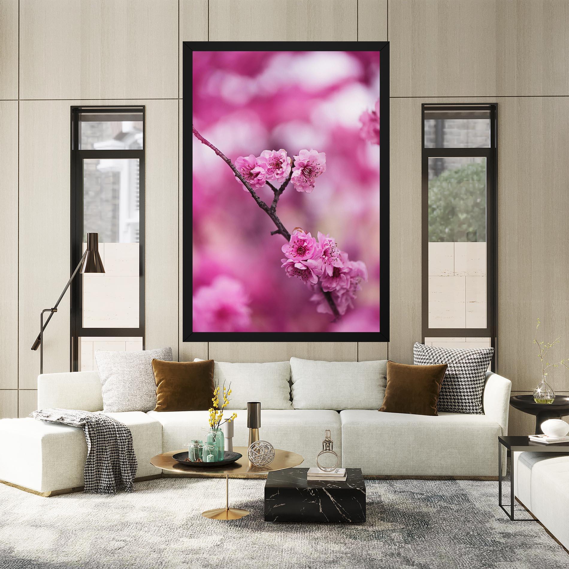 Tablou Canvas Pink Flower Tree mockup 2