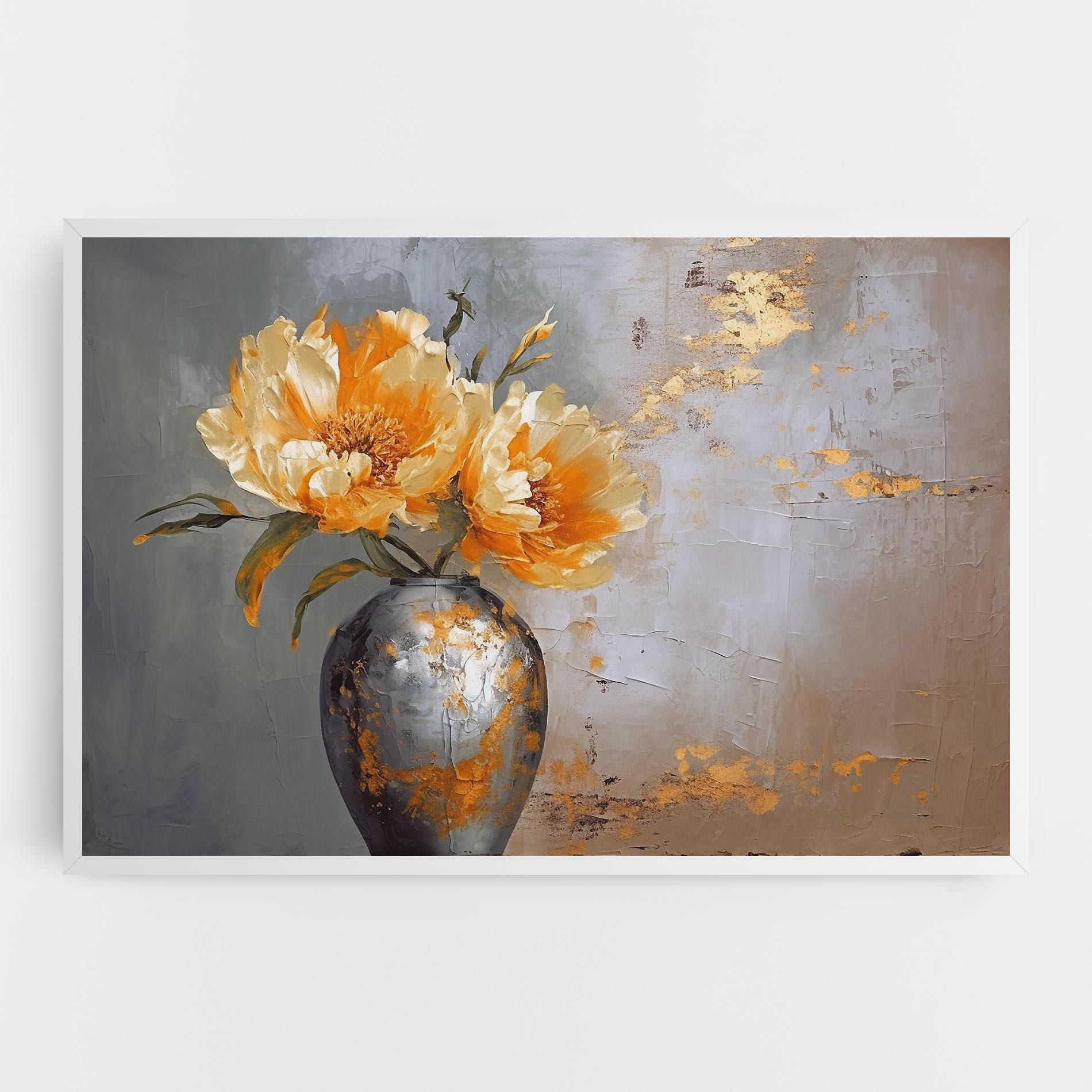 Tablou Canvas Grey Painting Vase mockup 0