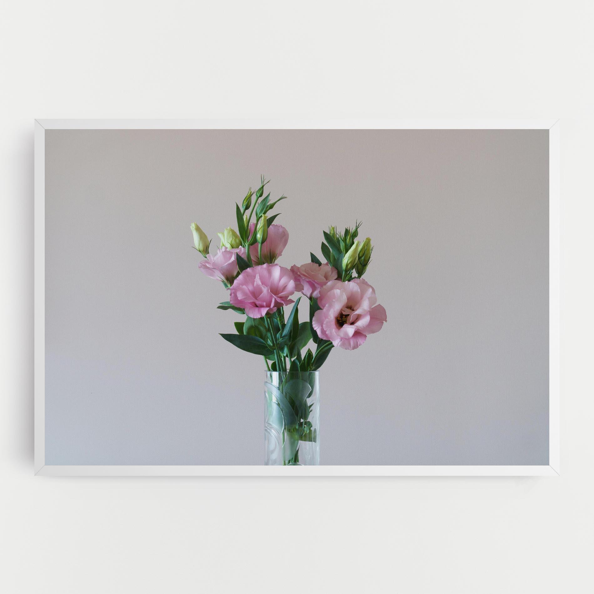 Tablou Canvas Pretty Pink Flower Vase mockup 0