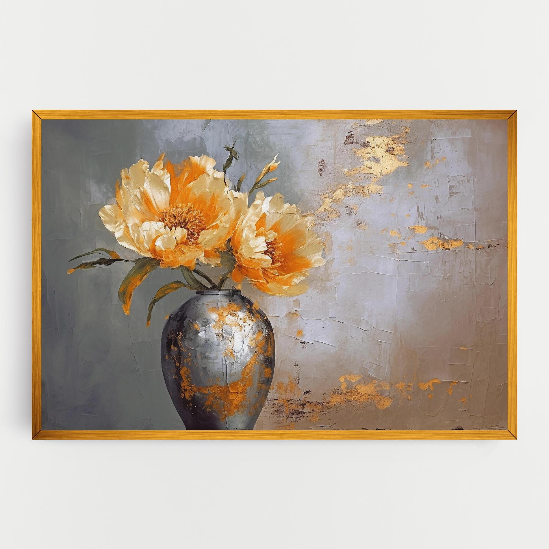 Tablou Canvas Grey Painting Vase mockup 0