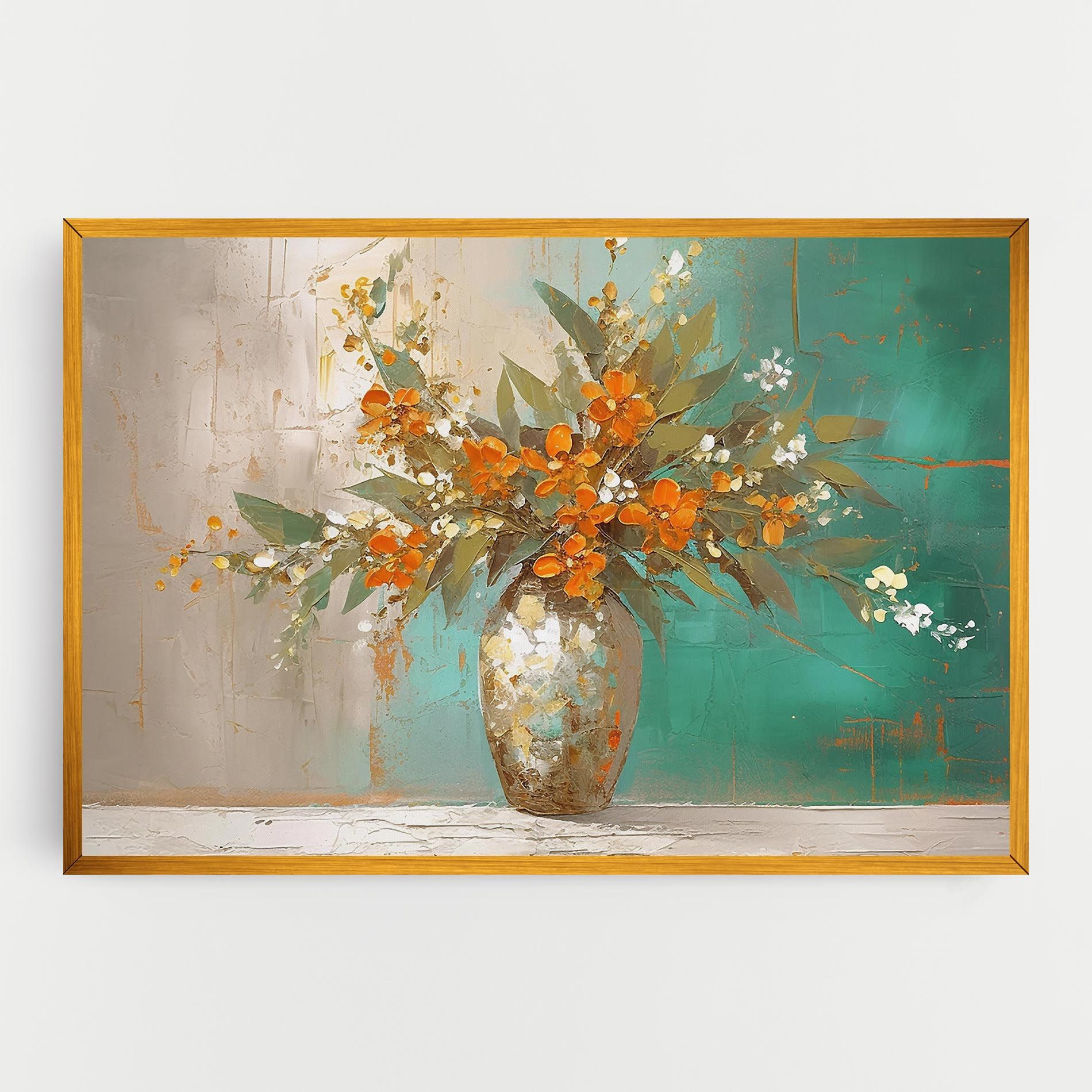 Grey Vase Orange mockup 0