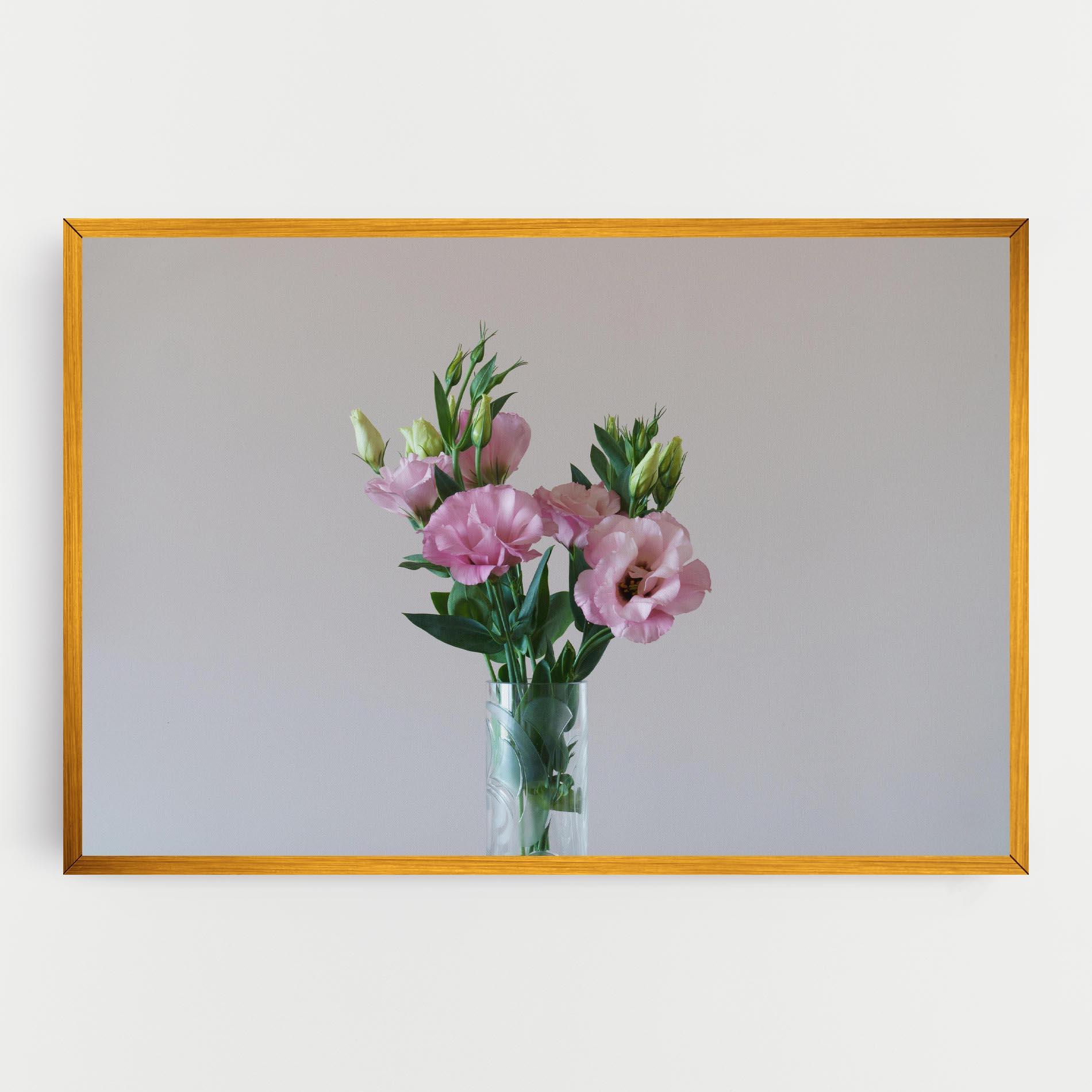 Tablou Canvas Pretty Pink Flower Vase mockup 0